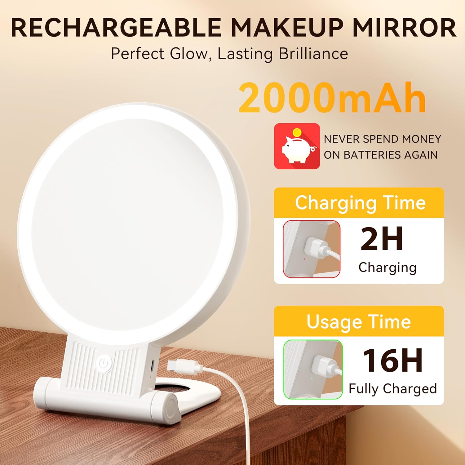 Thumbnail 3 de Auxmir 30X Magnifying Mirror 2000mAh