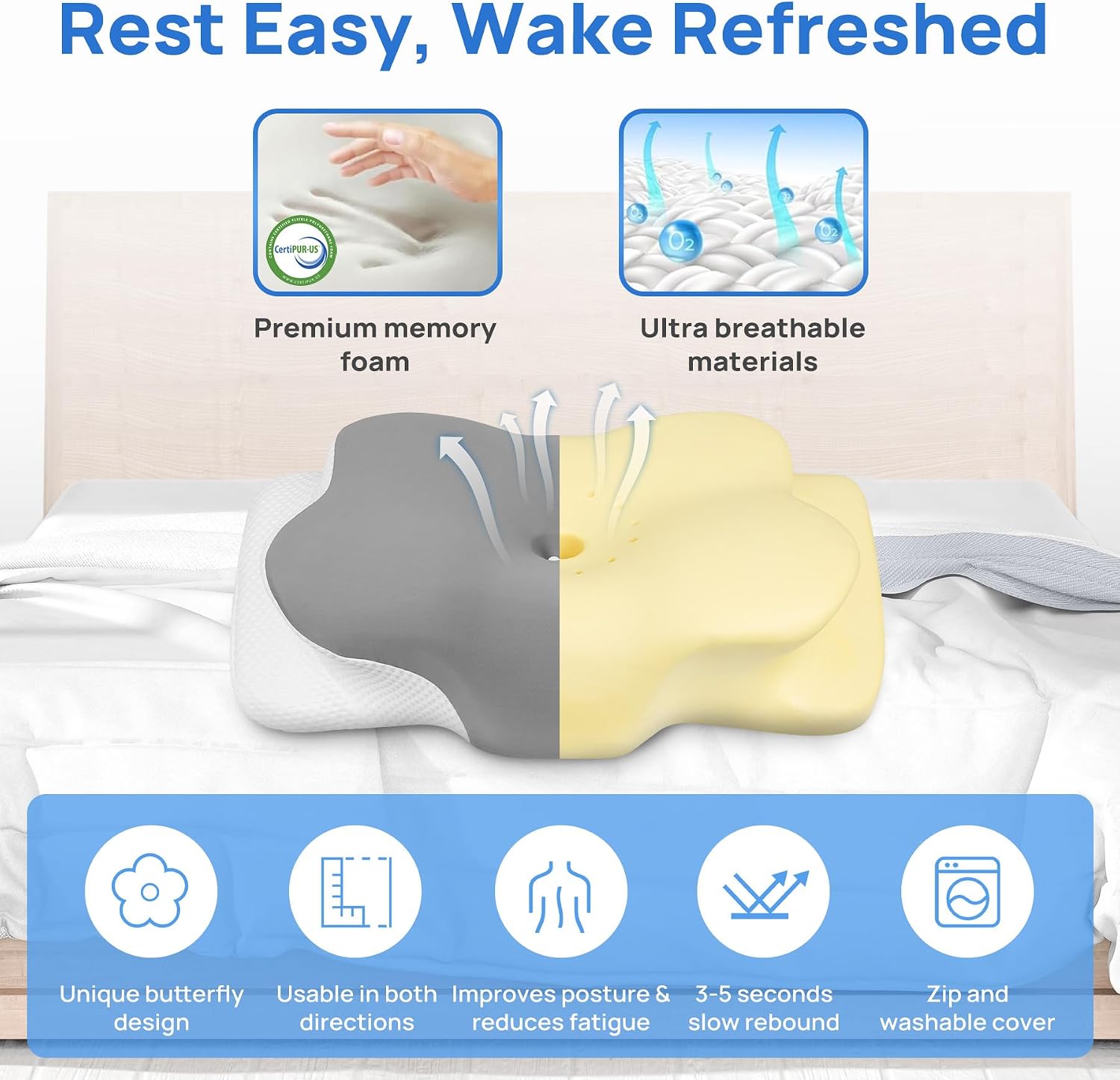 Thumbnail 2 de MULISOFT Memory Foam Pillow