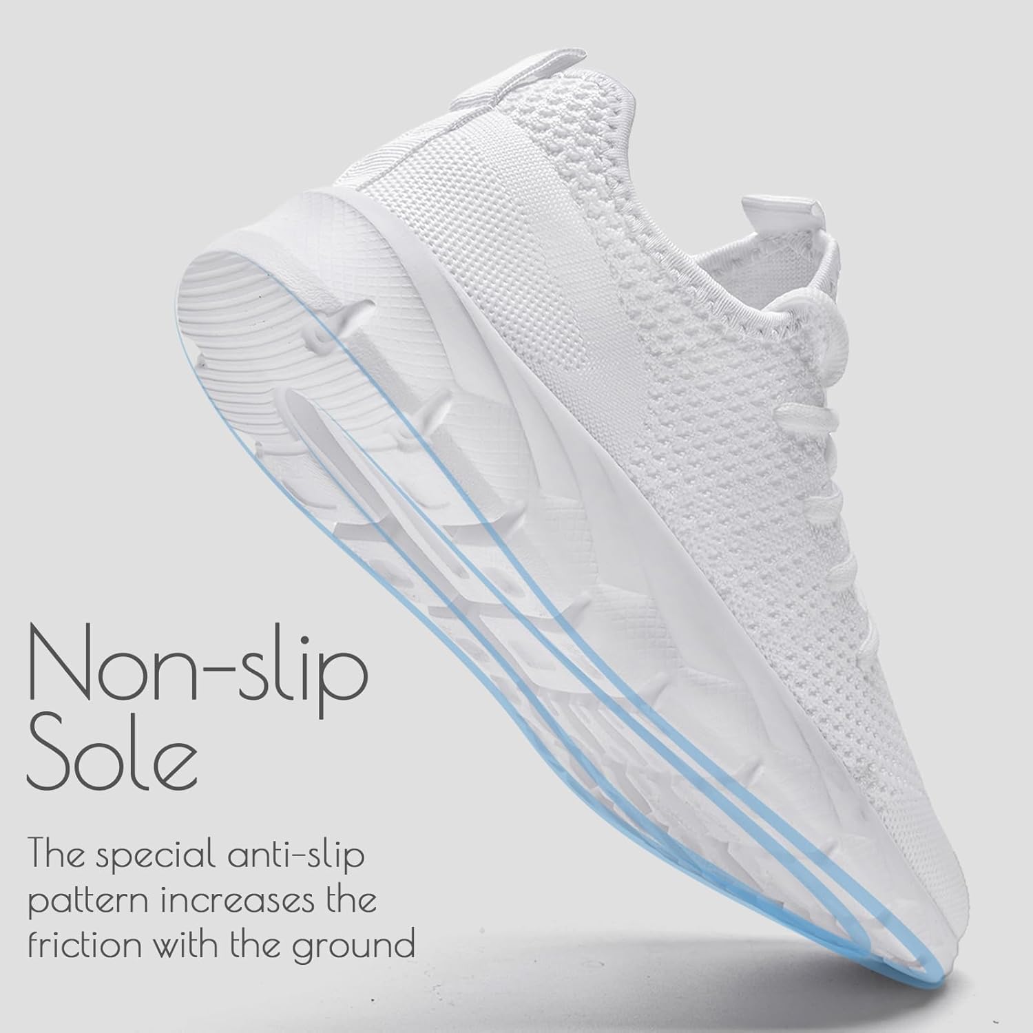 Thumbnail 5 de Oltyutc men’s mesh slip-on trainers for running, walking and gym use