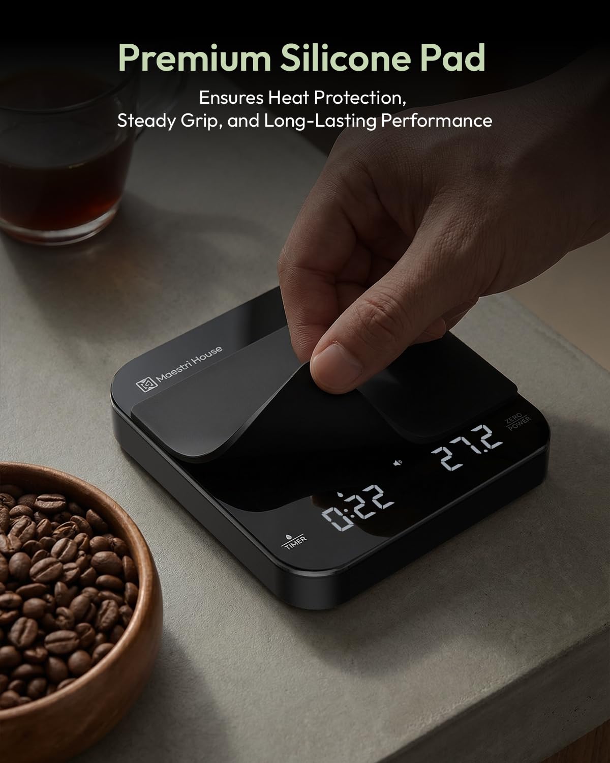Thumbnail 6 de Maestri House S2 Espresso Coffee Scale with Timer, 0.1 g Precision, USB-C