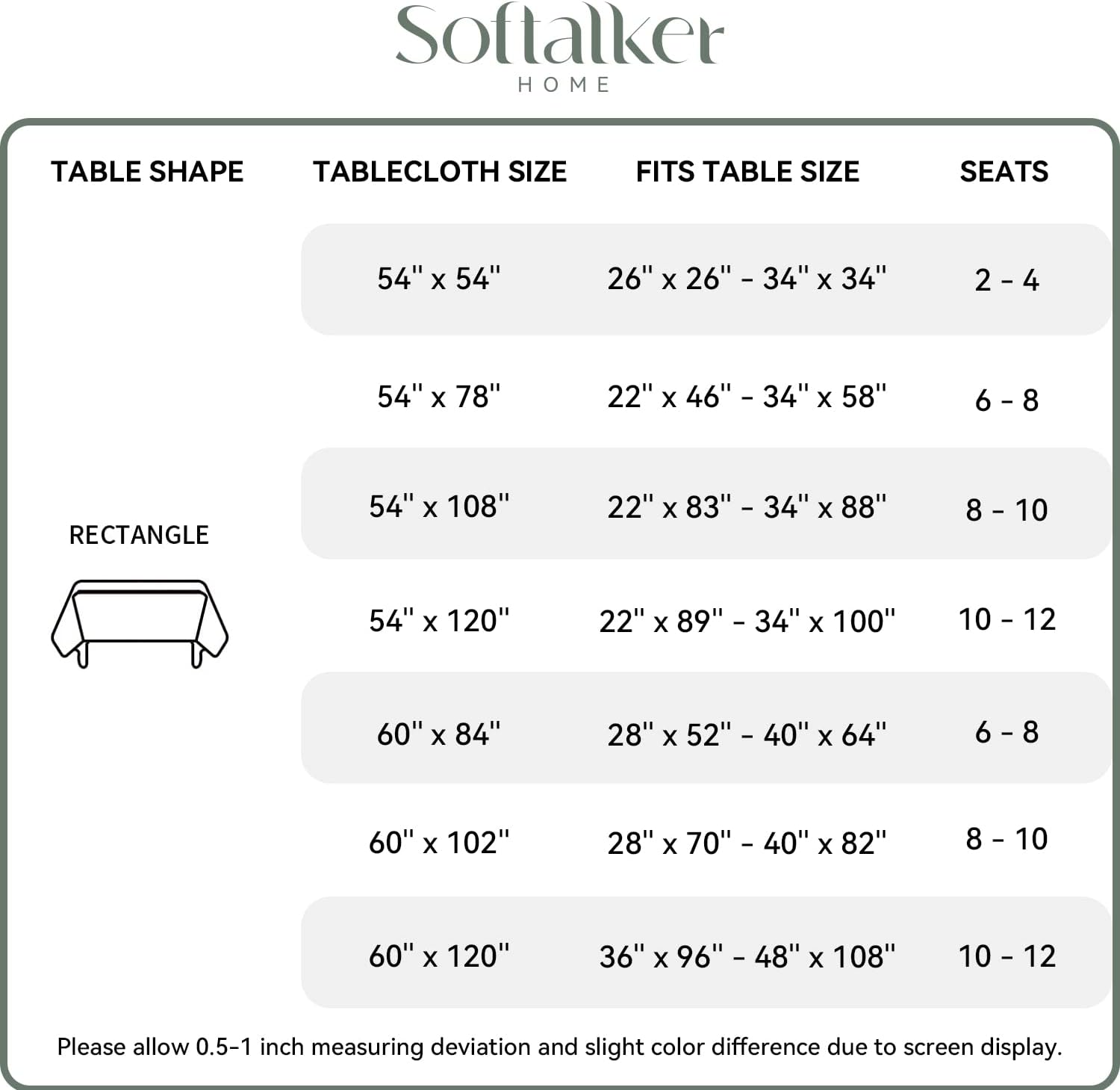 Thumbnail 6 de Softalker Gingham Tablecloth 60 x 84 in