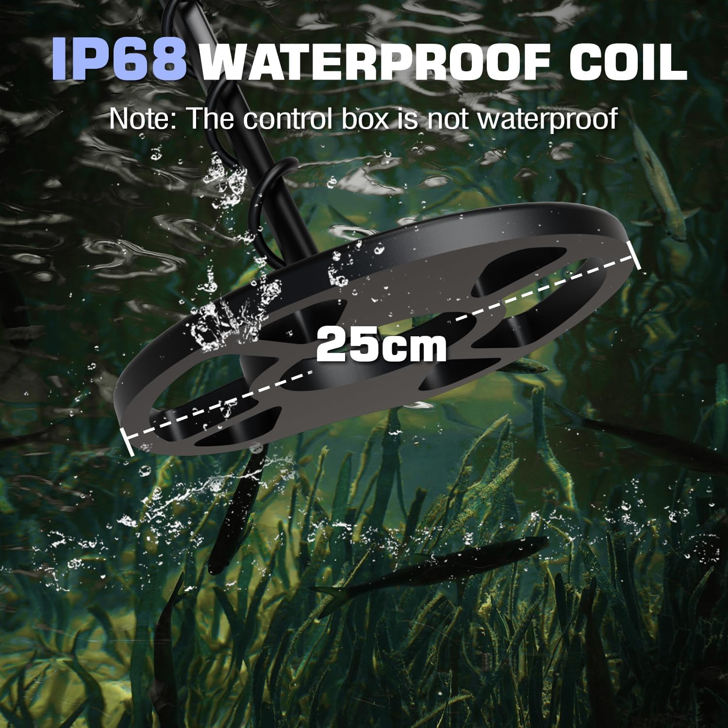 Thumbnail 6 de DR.ÖTEK XE AIR Metal Detector for Adults & Kids (Waterproof, Pinpoint & Terrain Modes, 6 Modes) in Blue