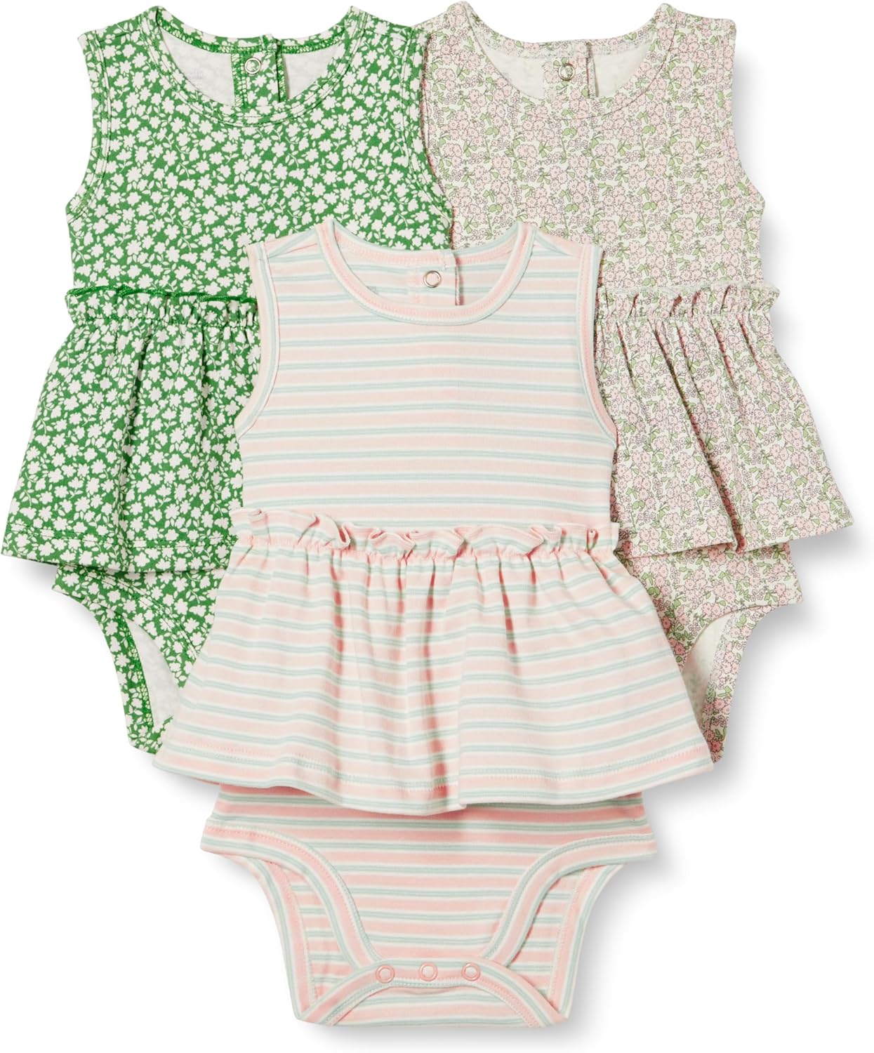 Thumbnail 6 de Amazon Essentials Bimba 0-24 Abiti con body senza maniche in cotone interlock