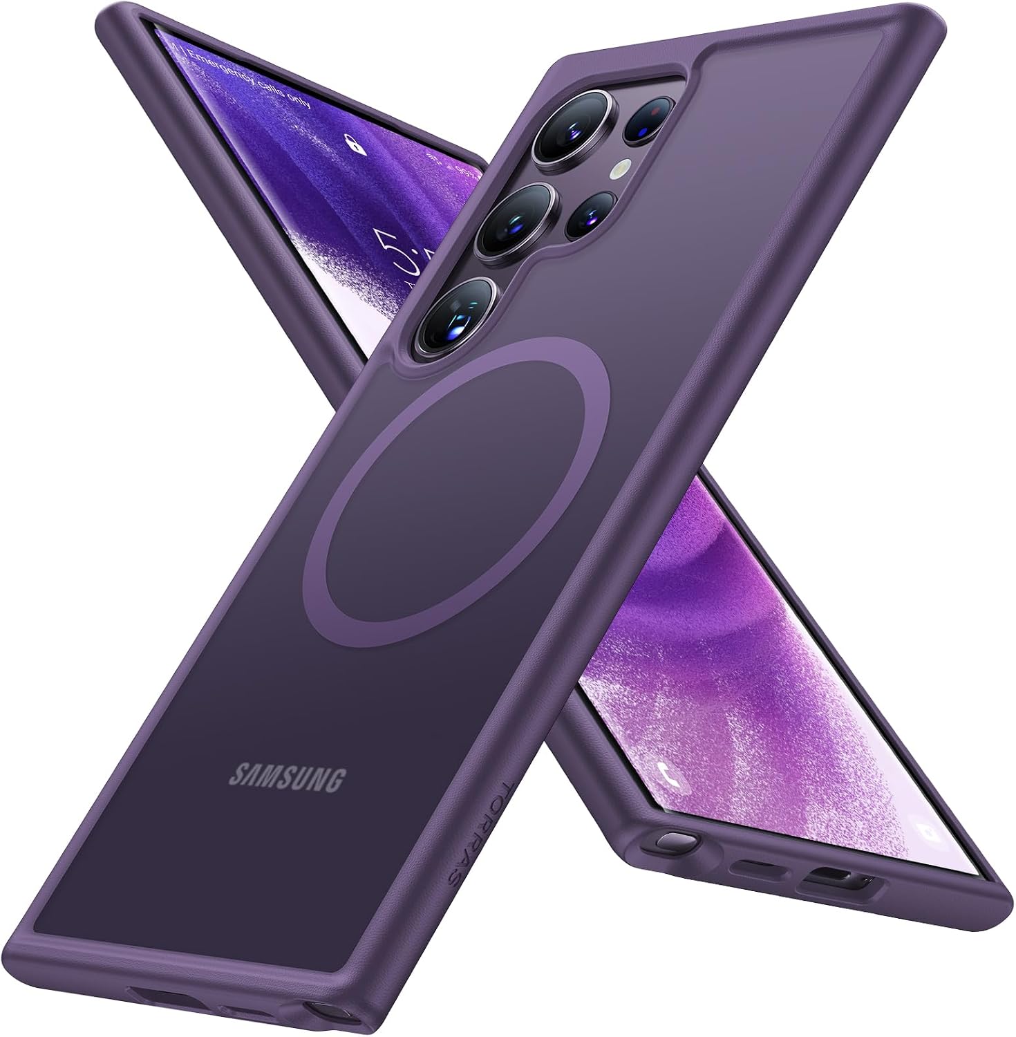Detalle de TORRAS Hülle für Samsung Galaxy S24 Ultra MagSafe – Militärschutz, 3-Schichten & Magnetkraft