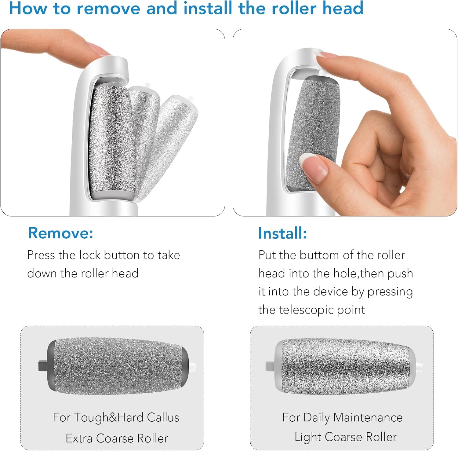 Thumbnail 3 de LINKEVAP Electric Callus Remover for Feet Professional Pedicure Kit (Cold White)