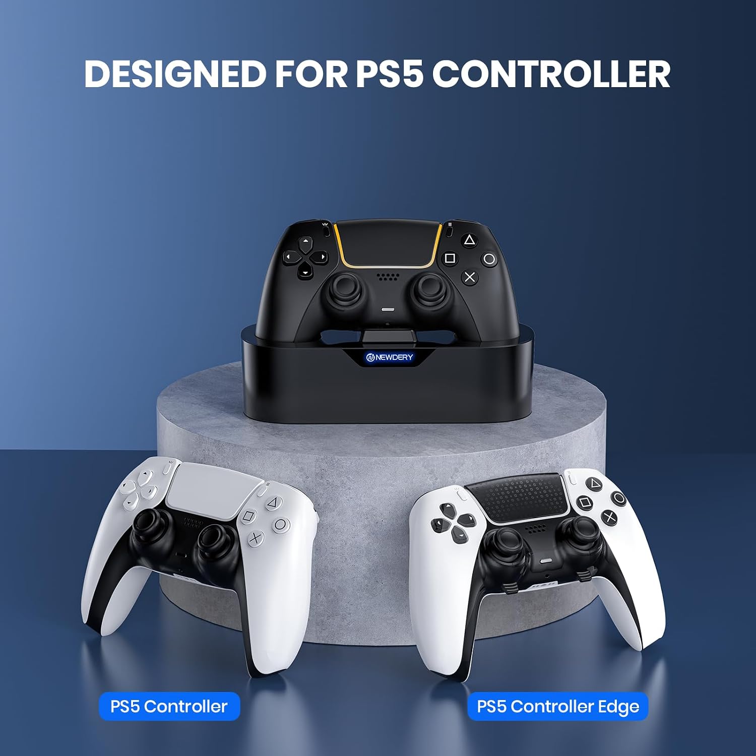 Thumbnail 3 de NEWDERY PS5 Ladestation für Controller