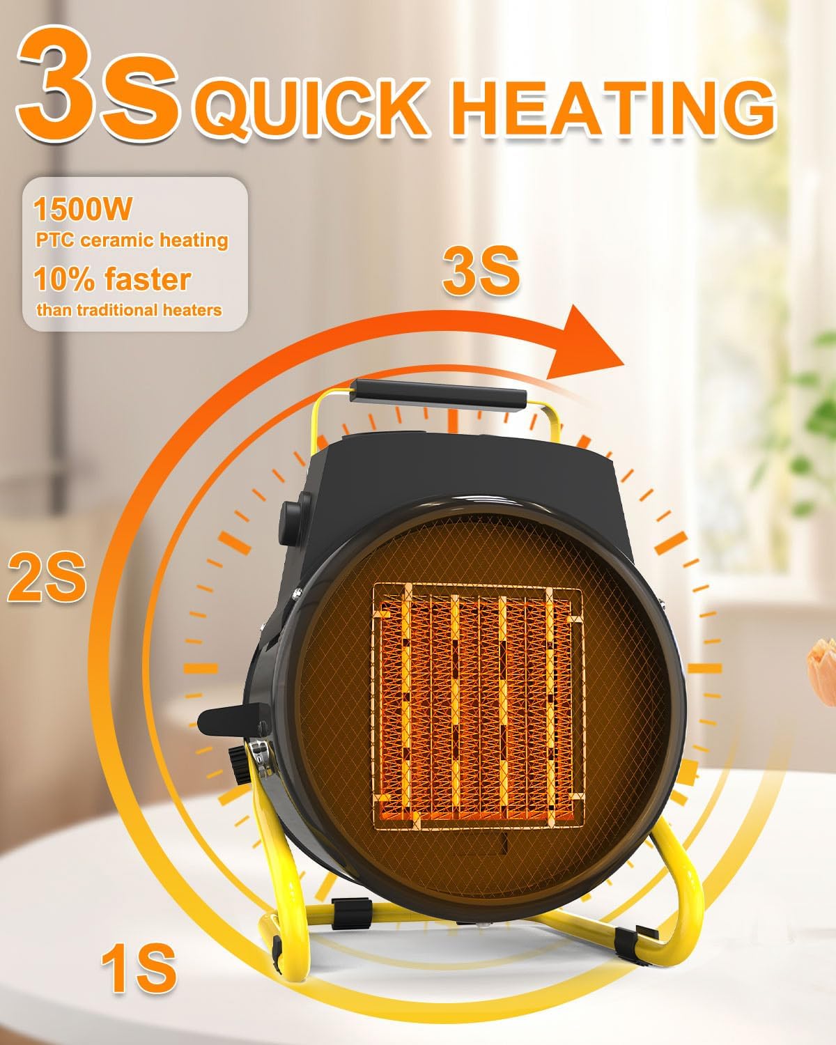 Thumbnail 1 de Buyplus BGP1506-150-17 Portable Space Heater, 1500W, 3 Modes