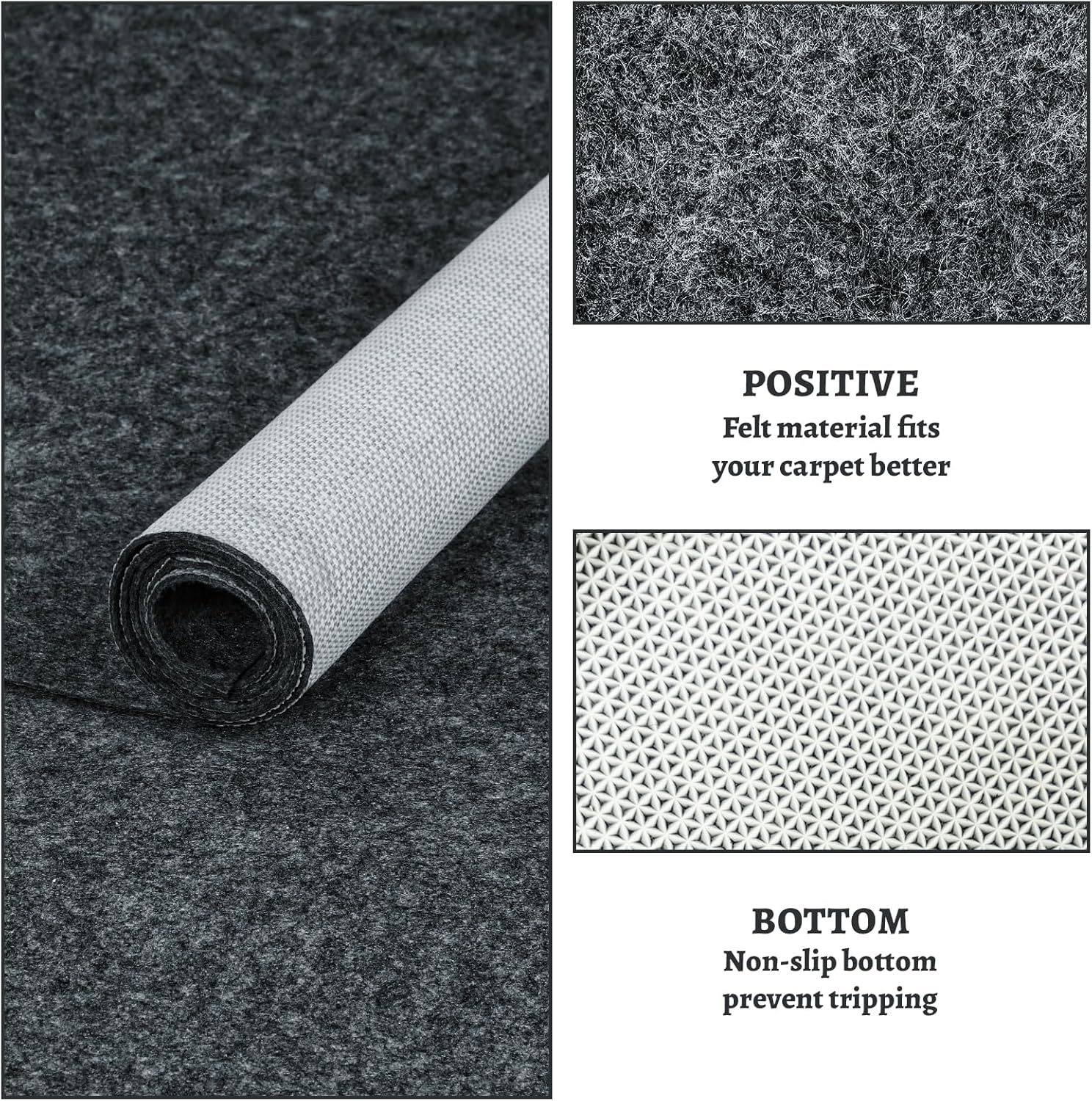 Thumbnail 5 de 100% Waterproof Rug Pad for All Floors 8x10 ft ๐
