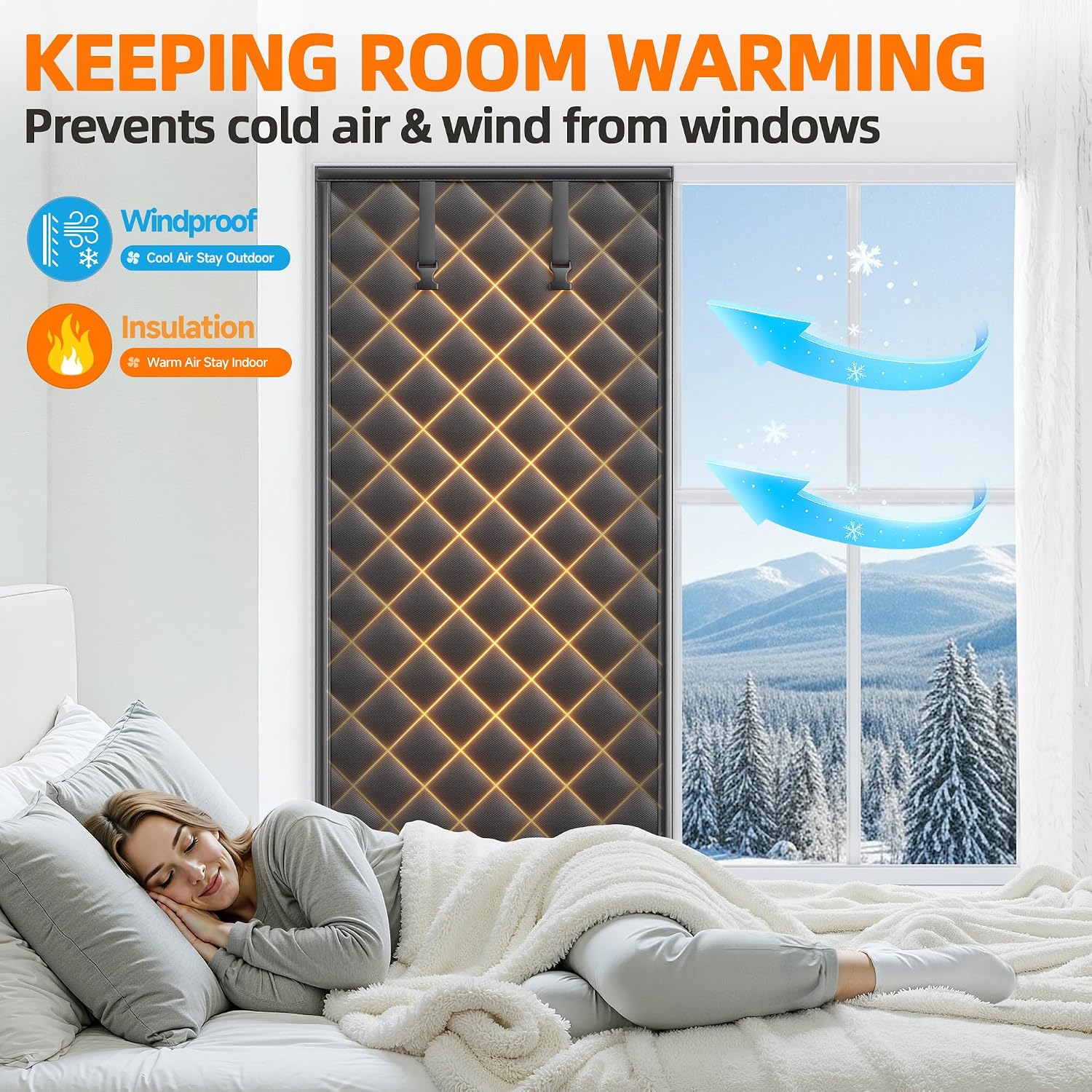 Detalle de Window insulation kit, 27 x 39 inches