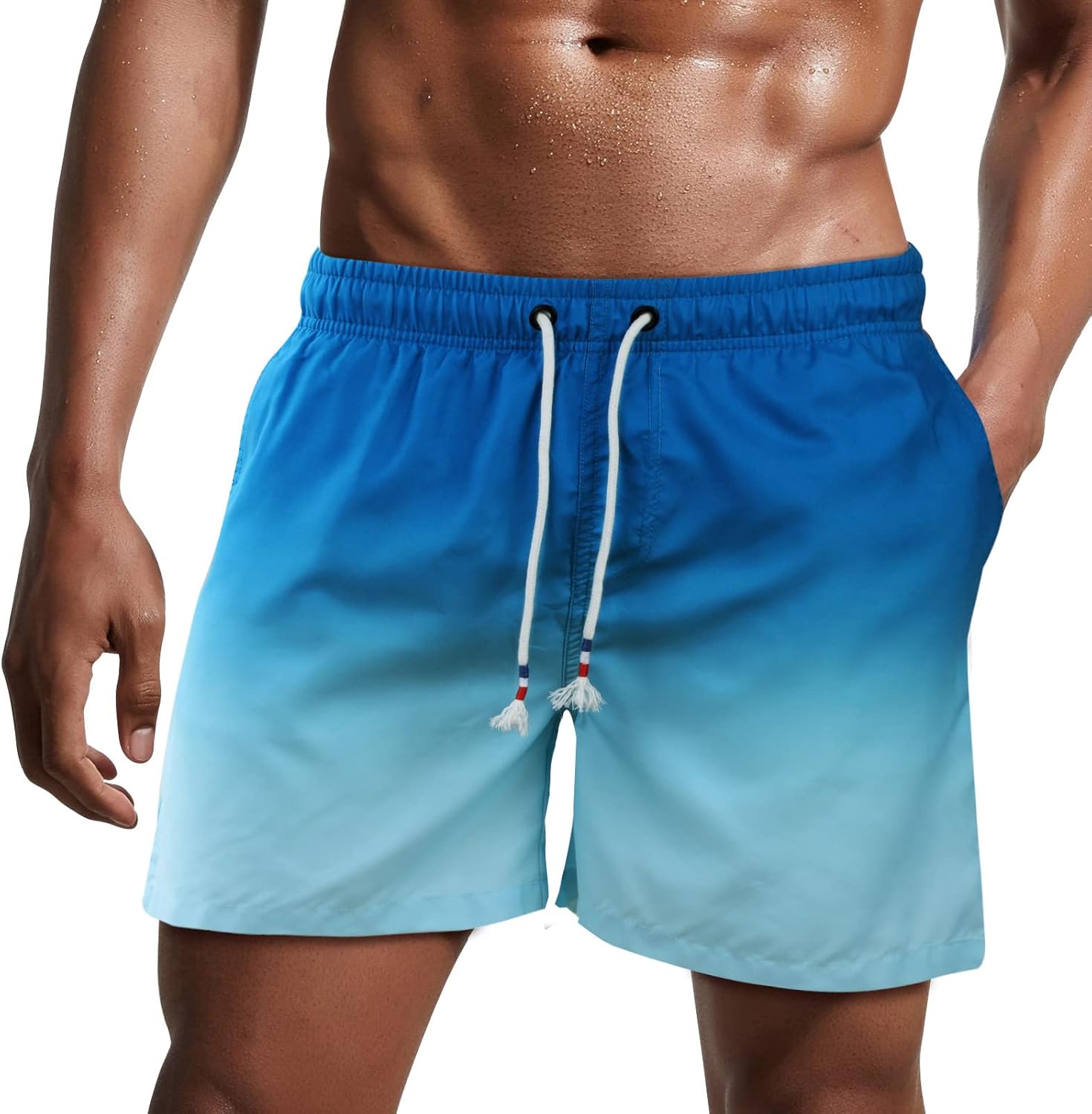 Thumbnail 6 de Danfiki Homme Shorts de Bain avec Poches et Serrage Réglable – Séchage Rapide