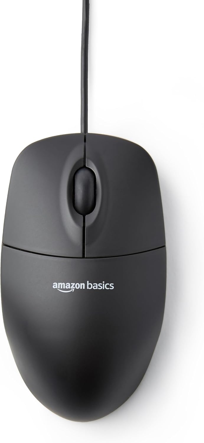 Detalle de Amazonベーシック MSU0939 USB有線マウス 3ボタン・光学式・ブラック