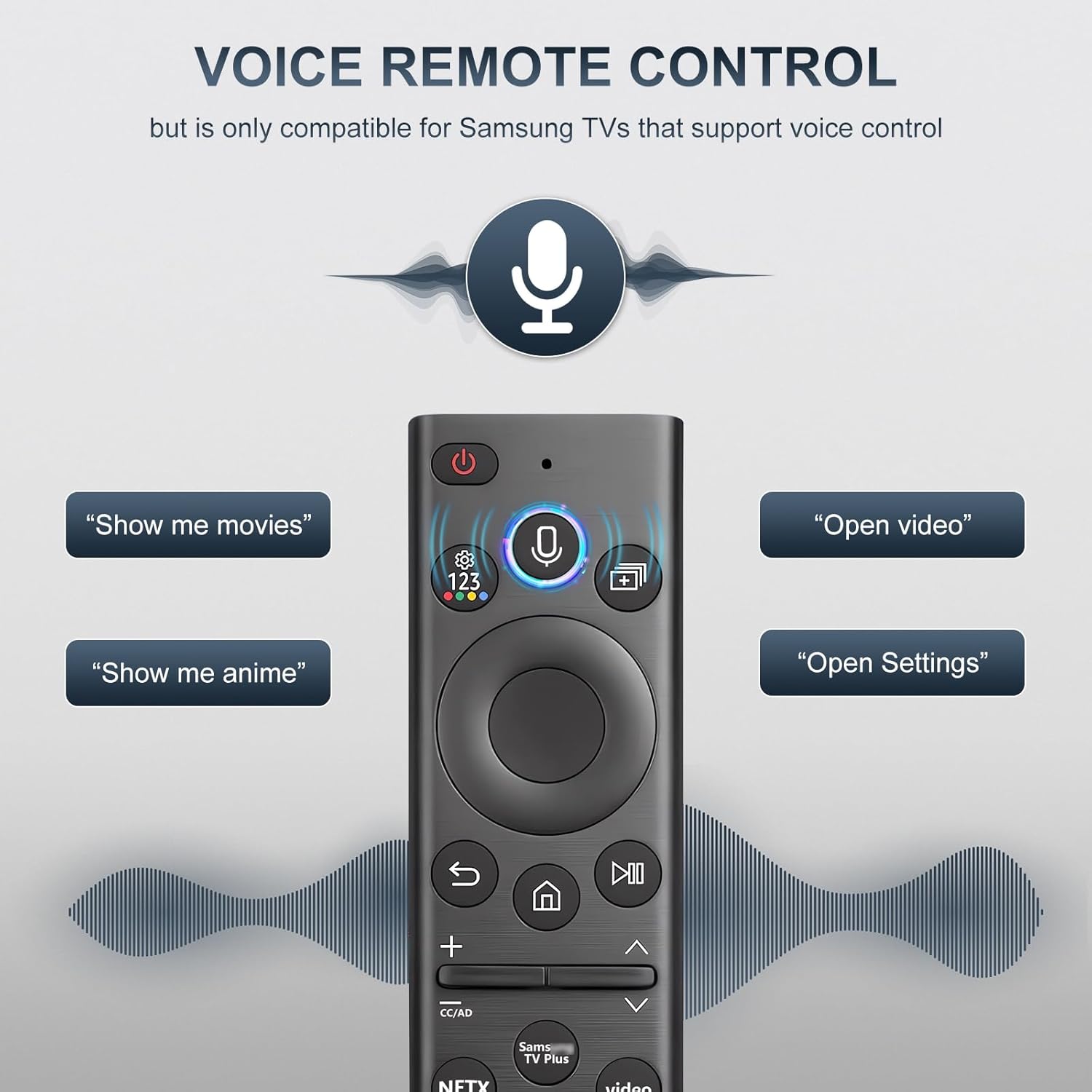 Thumbnail 6 de Replacement Samsung TV Remote with Voice Function – Universal Compatibility (2018–2025) for Samsung Neo QLED, Frame, OLED & More