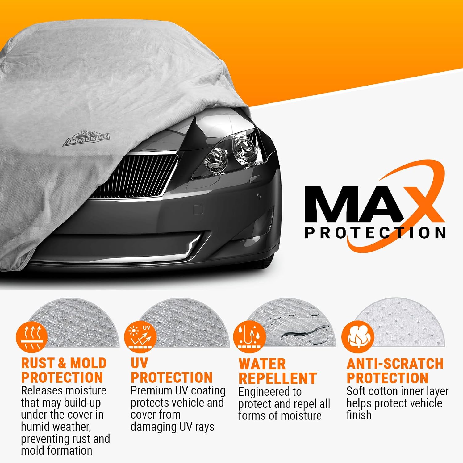 Detalle de Armor All Sedan Car Cover, up to 203 Inches