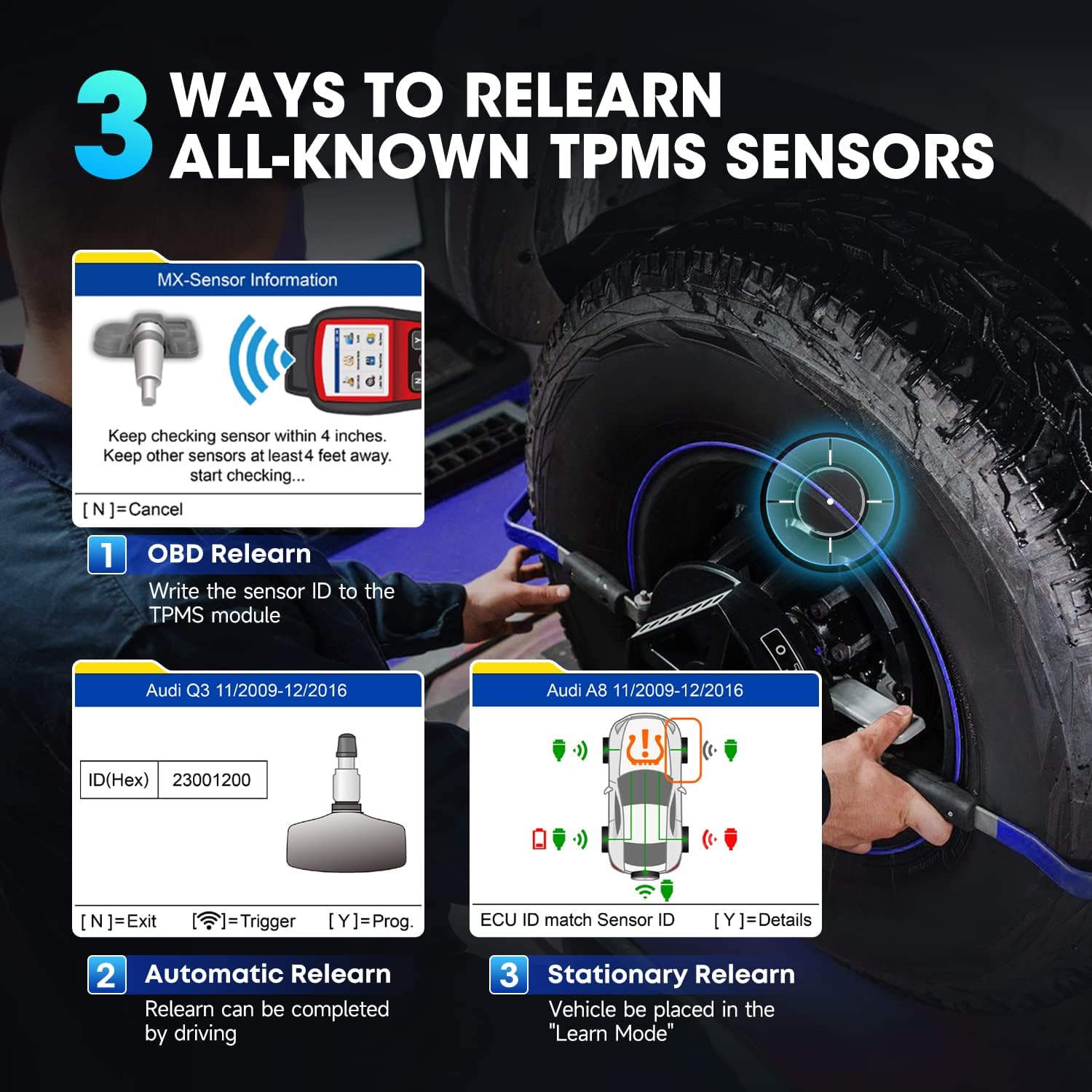 Thumbnail 6 de Autel MaxiTPMS TS508WF TPMS Tool with MX-Sensors