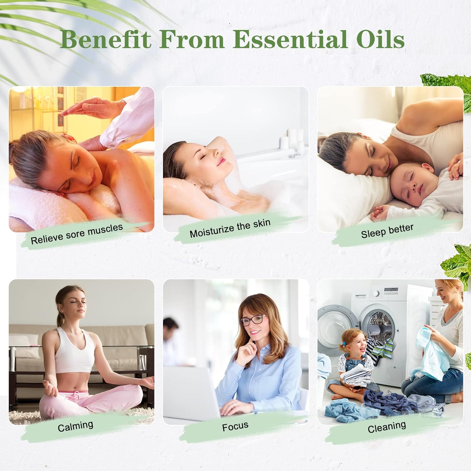 Thumbnail 5 de Aeshory Ätherische Öle Set Blumen (7 x 10 ml) – Lavendel, Rose, weißer Tee & mehr für Diffuser & Luftbefeuchter