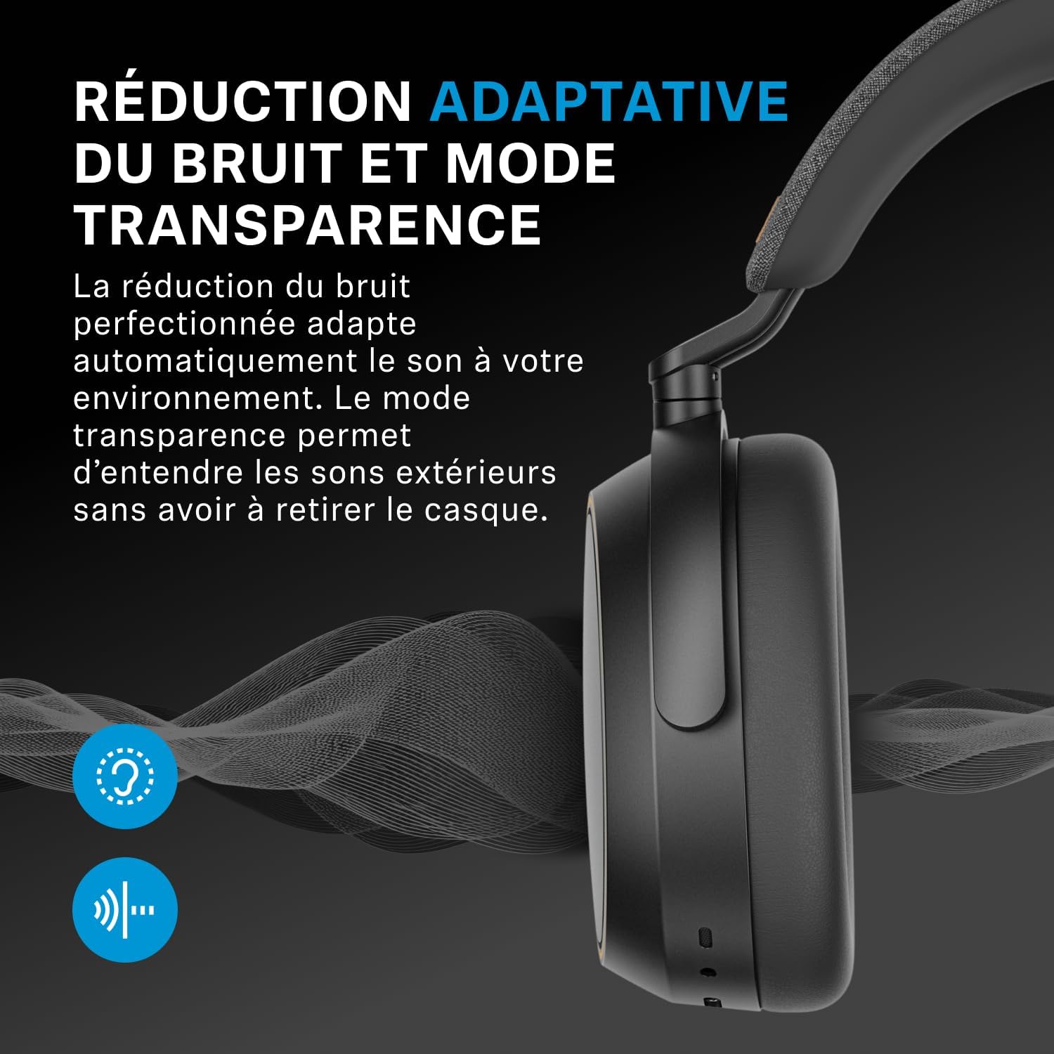 Detalle 2 de Sennheiser MOMENTUM 4 Casque Sans Fil ANC