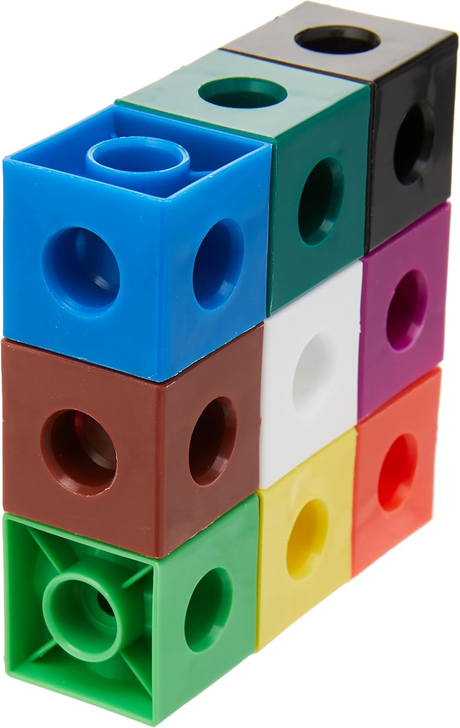 Detalle de Learning Resources Cubi da incastrare (set da 100): blocchi multibase per aritmetica e movimento creativo