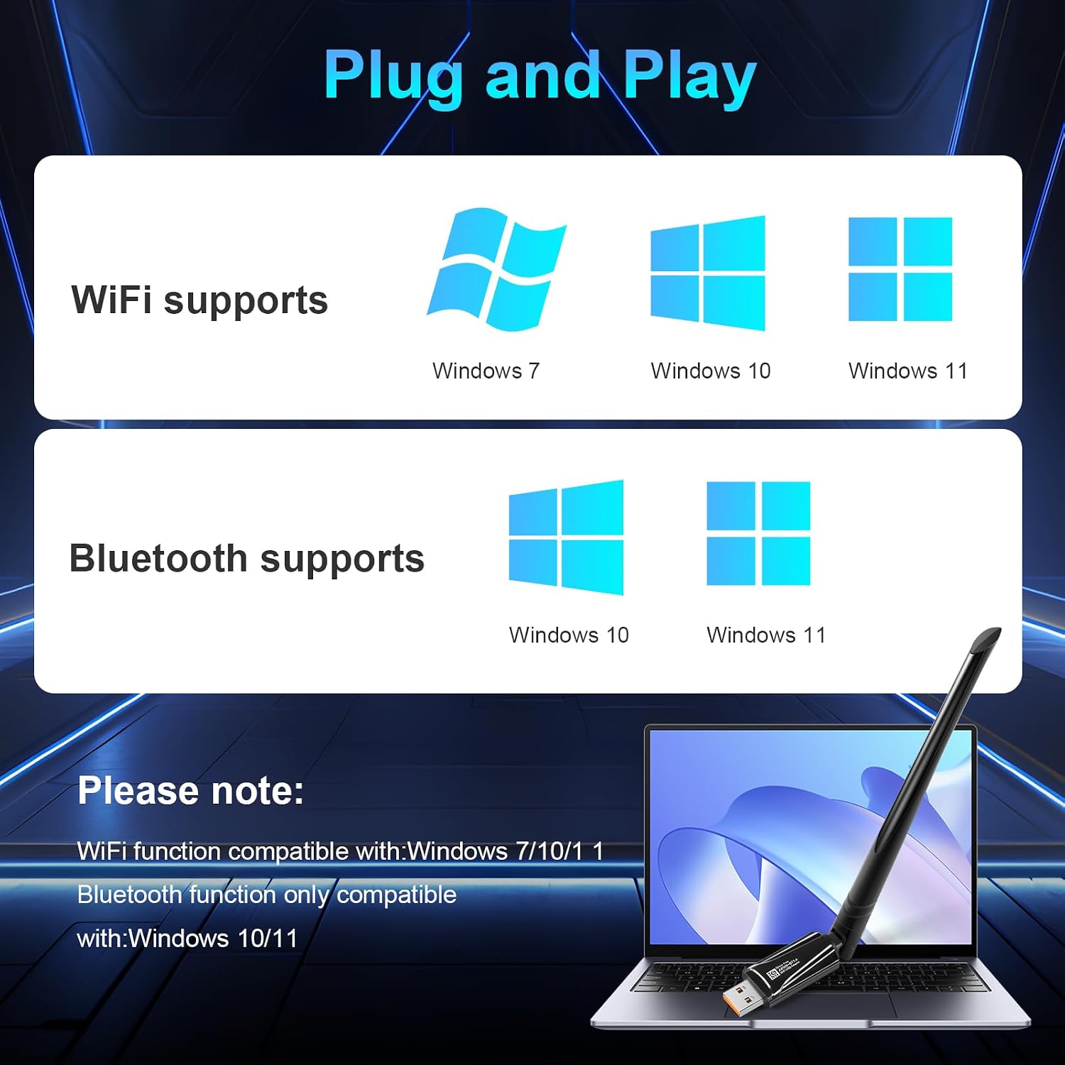 Thumbnail 5 de INTELBRAS AX900 2-in-1 USB WiFi 6 & Bluetooth 5.4 Adapter