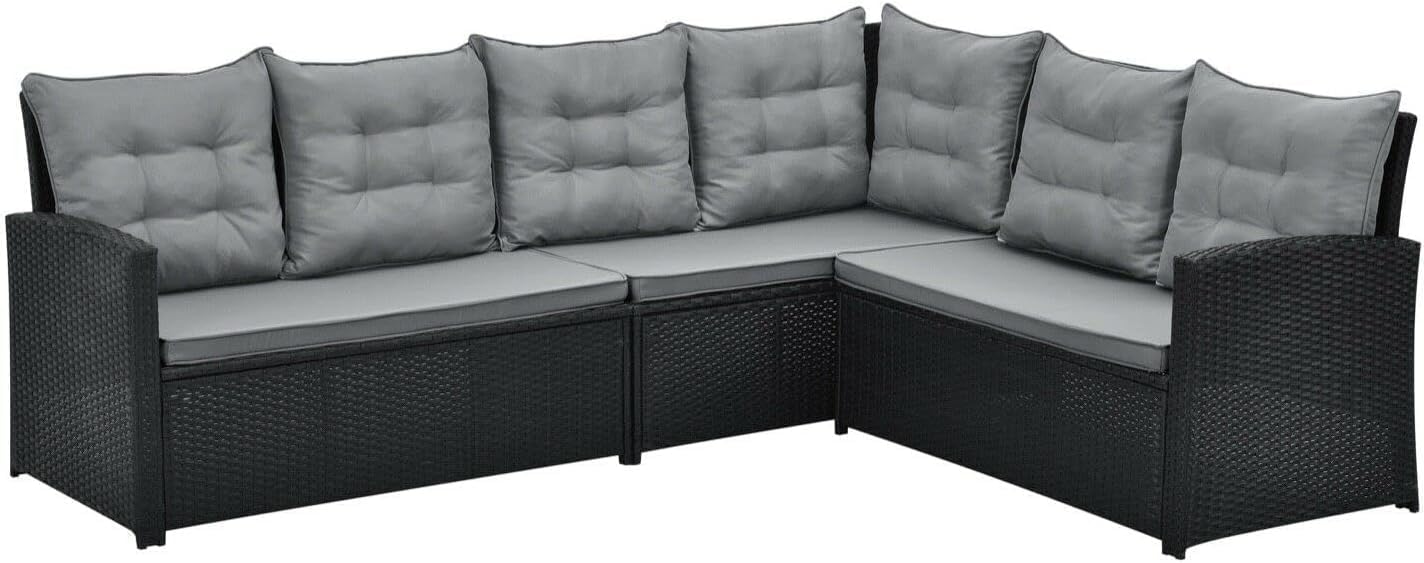 Detalle de Evre Monroe outdoor dining set 8 seats
