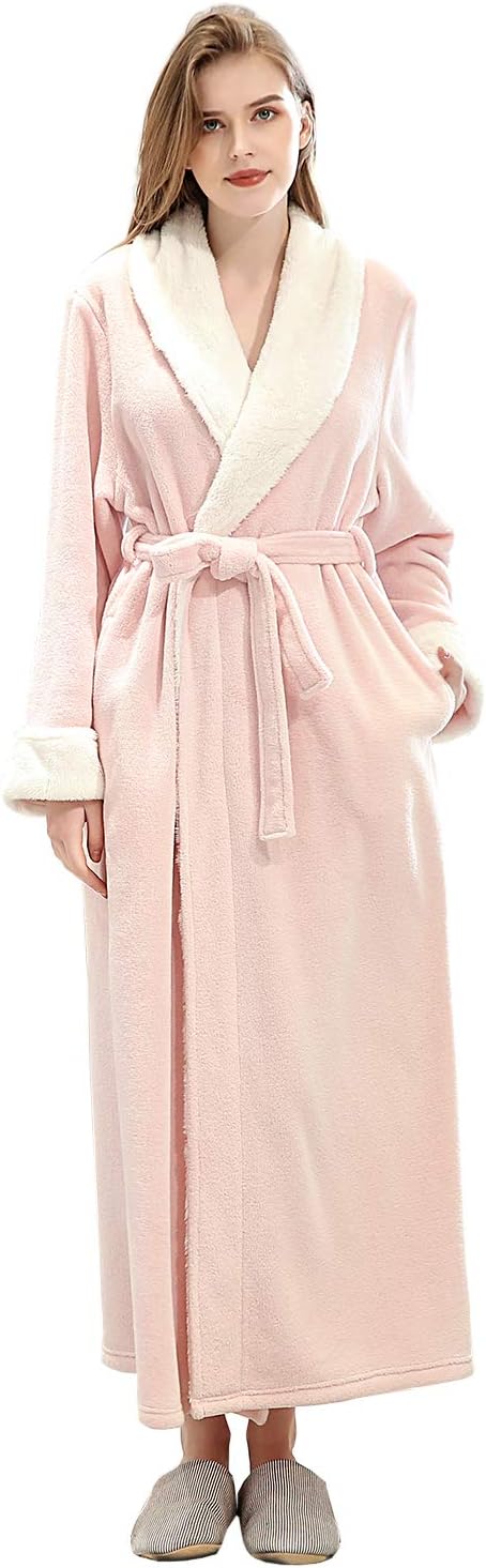 Thumbnail 3 de PUTUO Peignoir Femme polaire longue chaud pour l'hiver