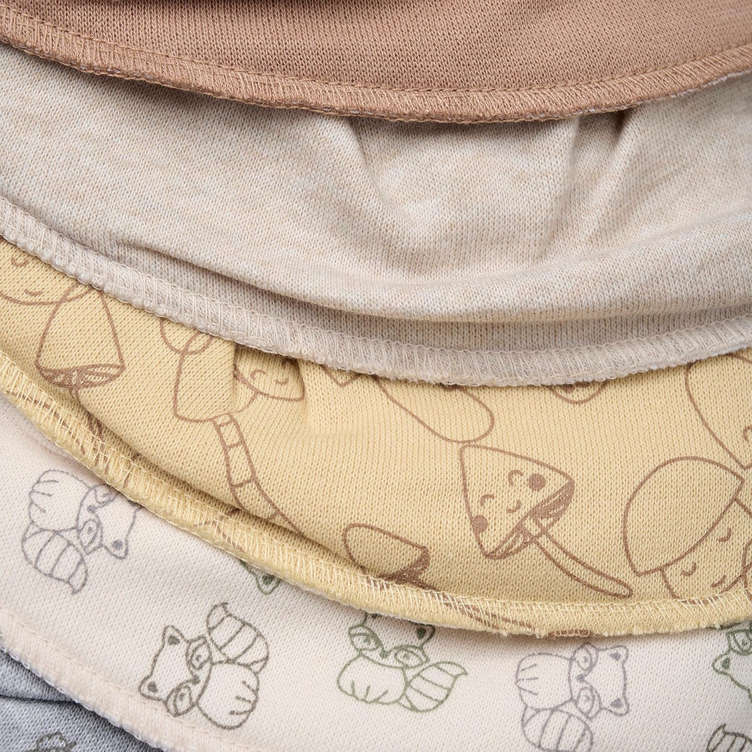 Detalle 2 de Pippi made with love Baby Bandana Lätzchen (5er-Set) mit Druckknöpfen am Nacken