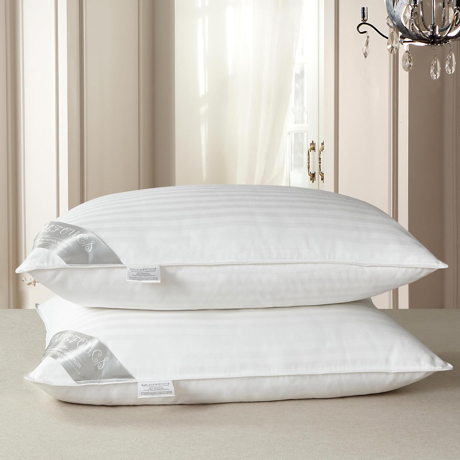Thumbnail 6 de HOMEFOUCS down and feather pillows 58 x 74 cm
