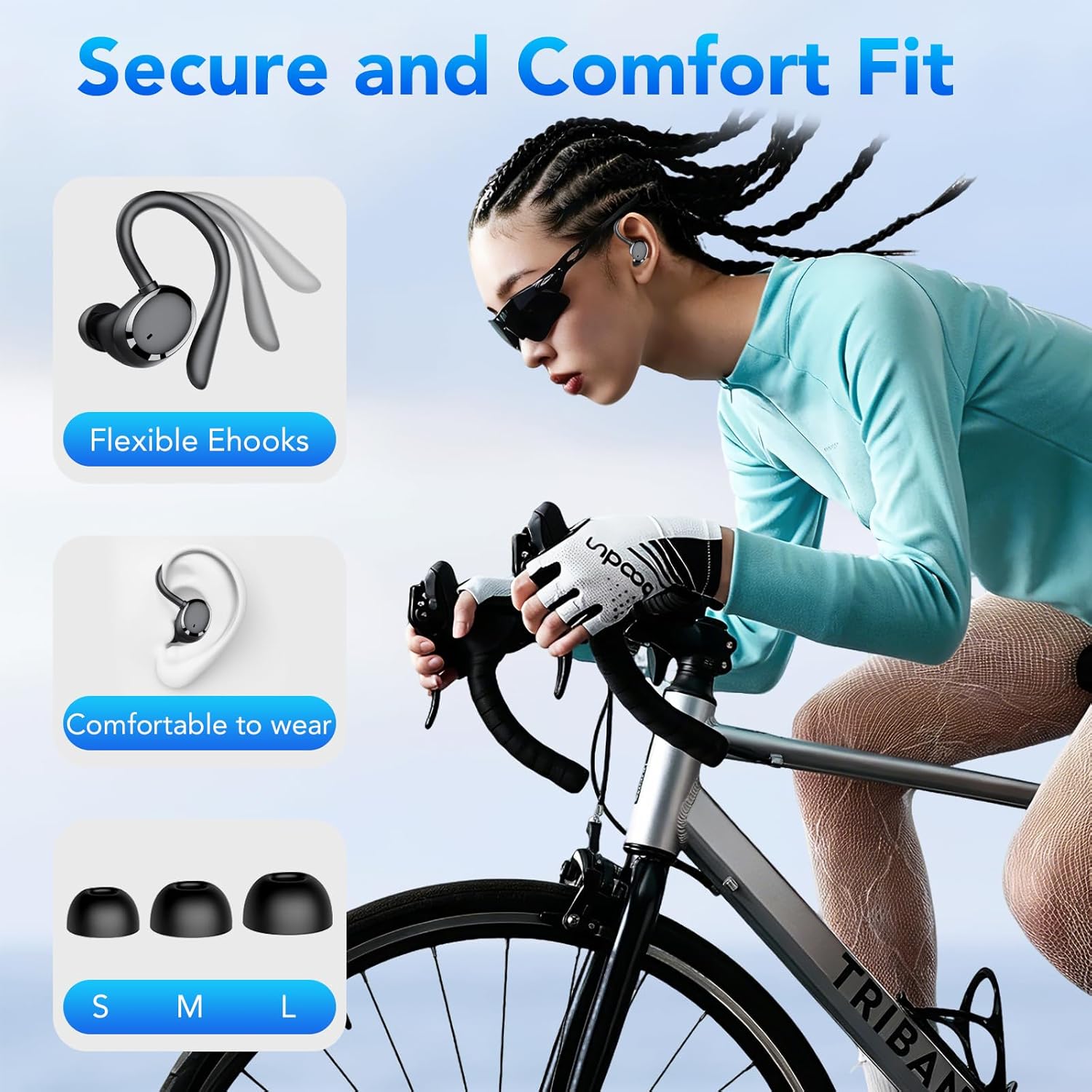 Thumbnail 3 de Bluetooth Kopfhörer Sport mit Bluetooth 5.3 und 72 Std Akkulaufzeit