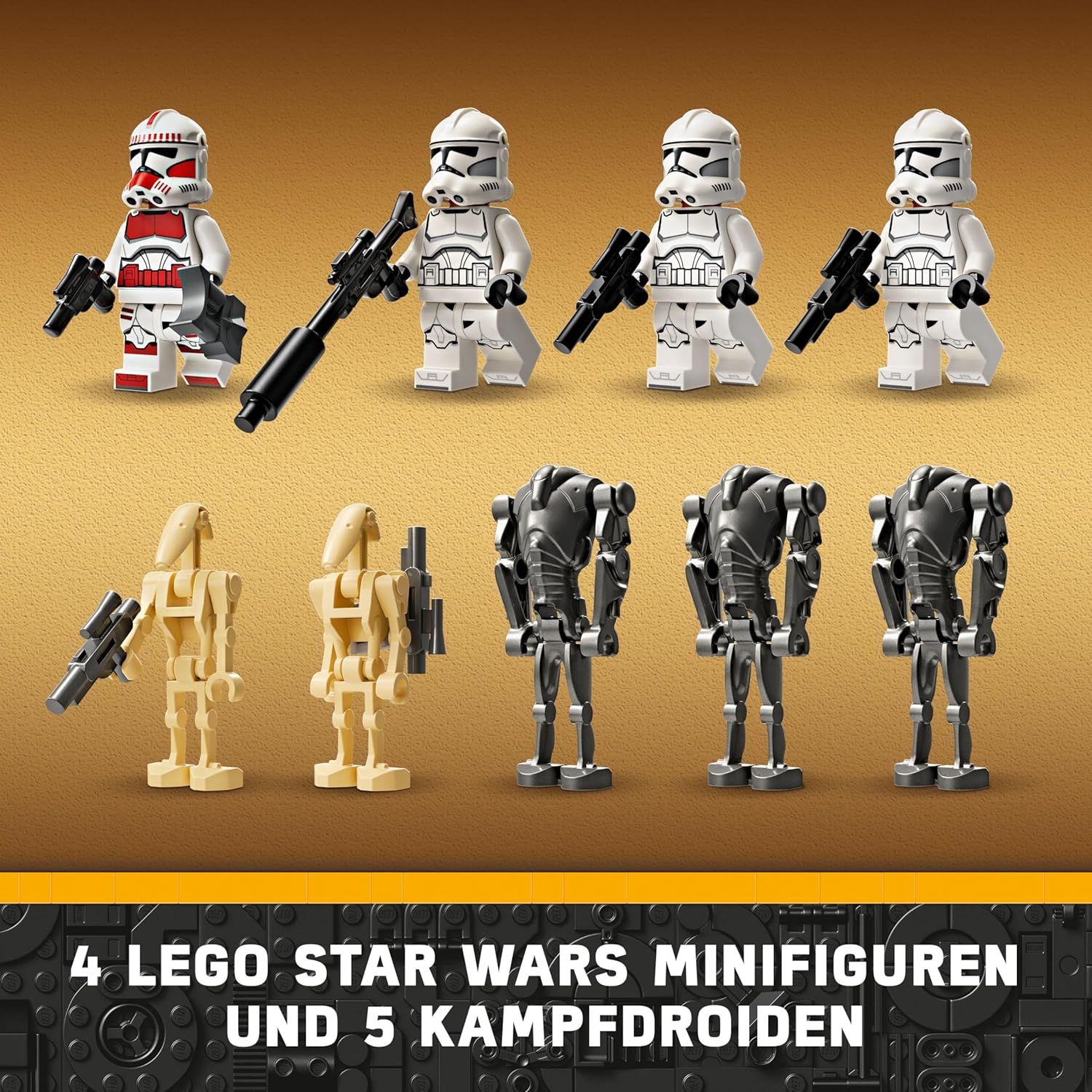 Thumbnail 2 de LEGO Star Wars 75372 Clone Trooper & Battle Droid Battle Pack – inkl. 4 Minifiguren, 5 Droiden und Speeder Bike
