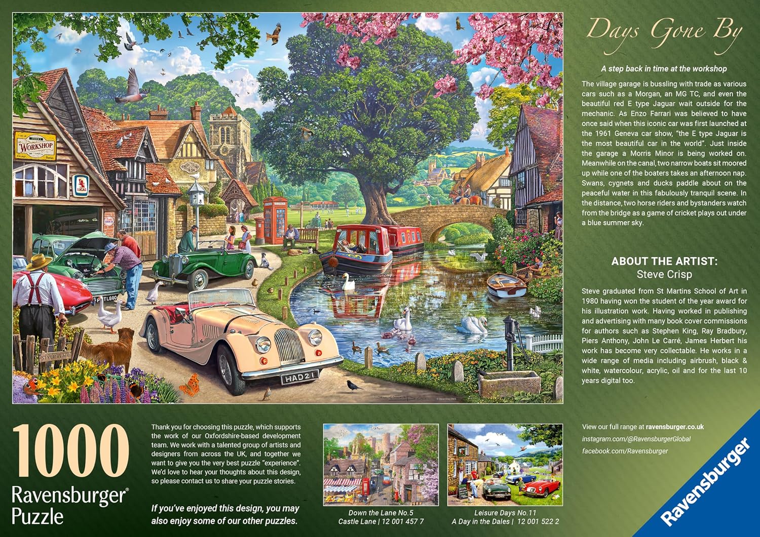 Thumbnail 5 de Ravensburger Days Gone By 1000 Piece Jigsaw Puzzle (Age 12+) — 70 x 50cm finished size