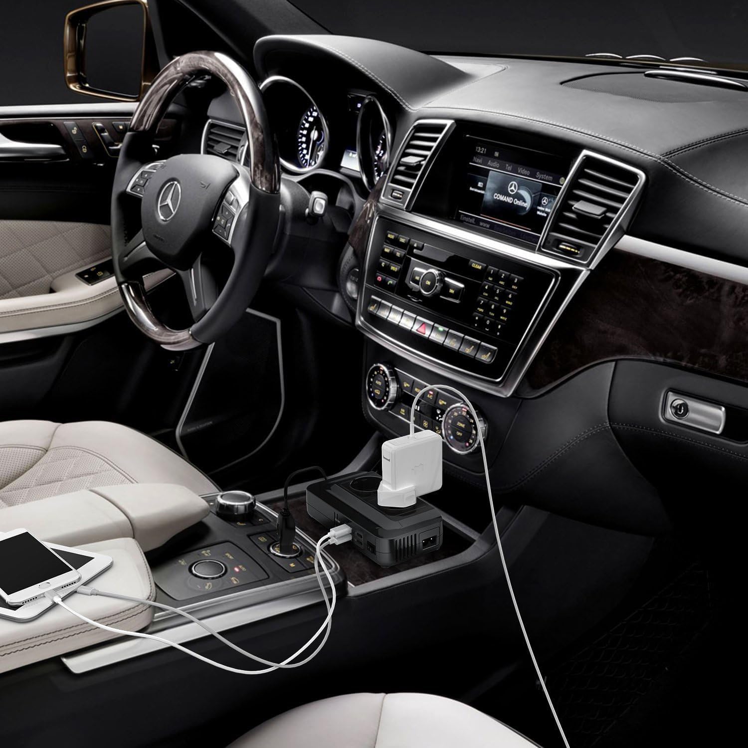 Thumbnail 6 de BESTEK convertitore 12V→230V da 200 W per auto, camper e barca con 4 USB e 2 prese EU