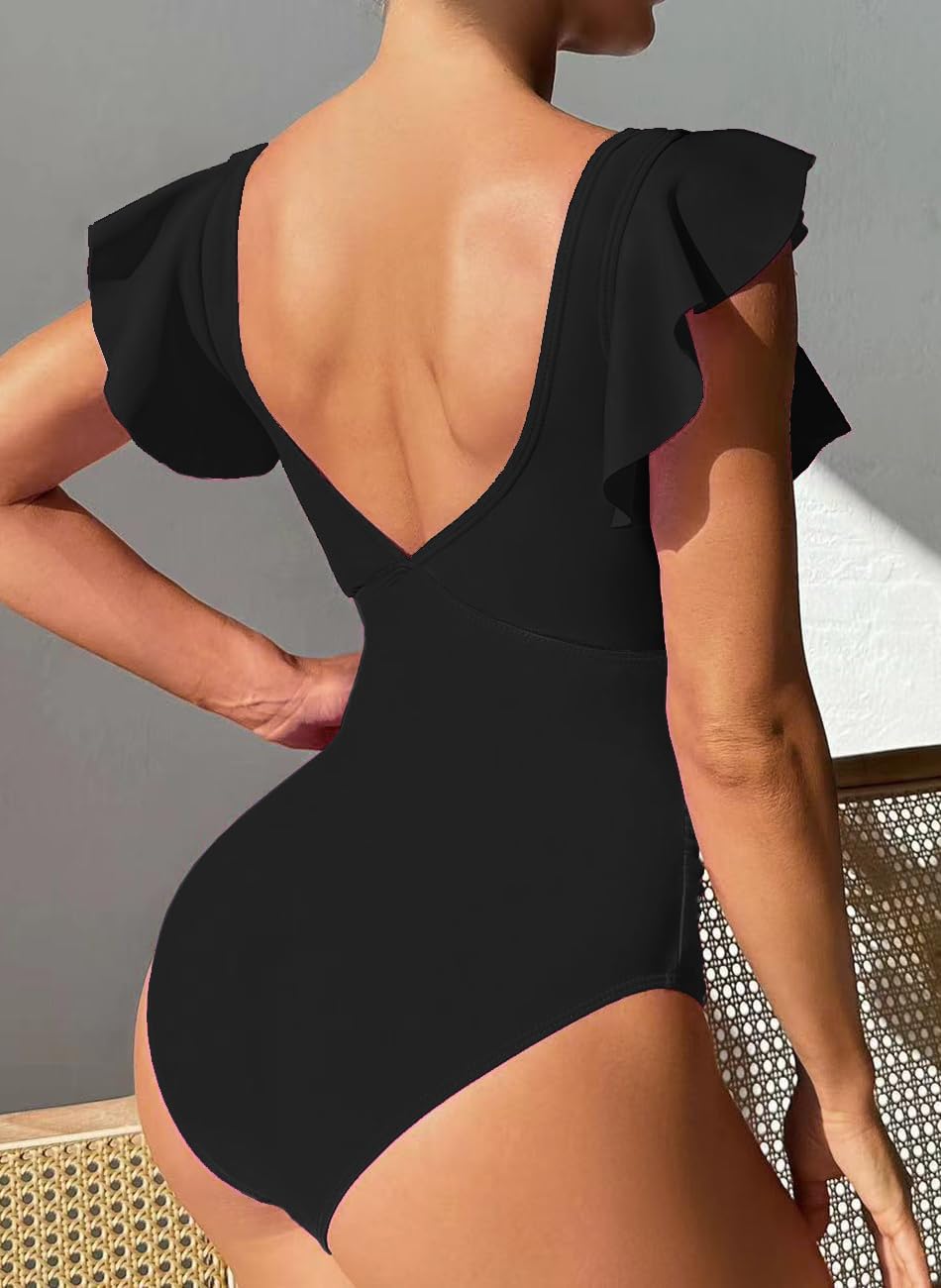 Detalle 2 de NEIOROT One-Piece Swimsuit with V Neck