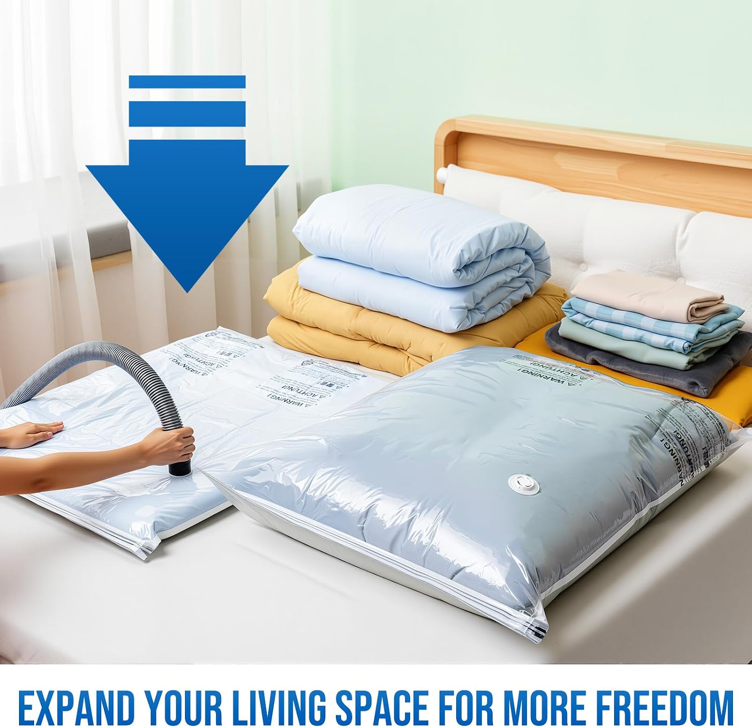 Thumbnail 5 de TAILI 8 Pack Vacuum Storage Bags 40x31 for Bedding