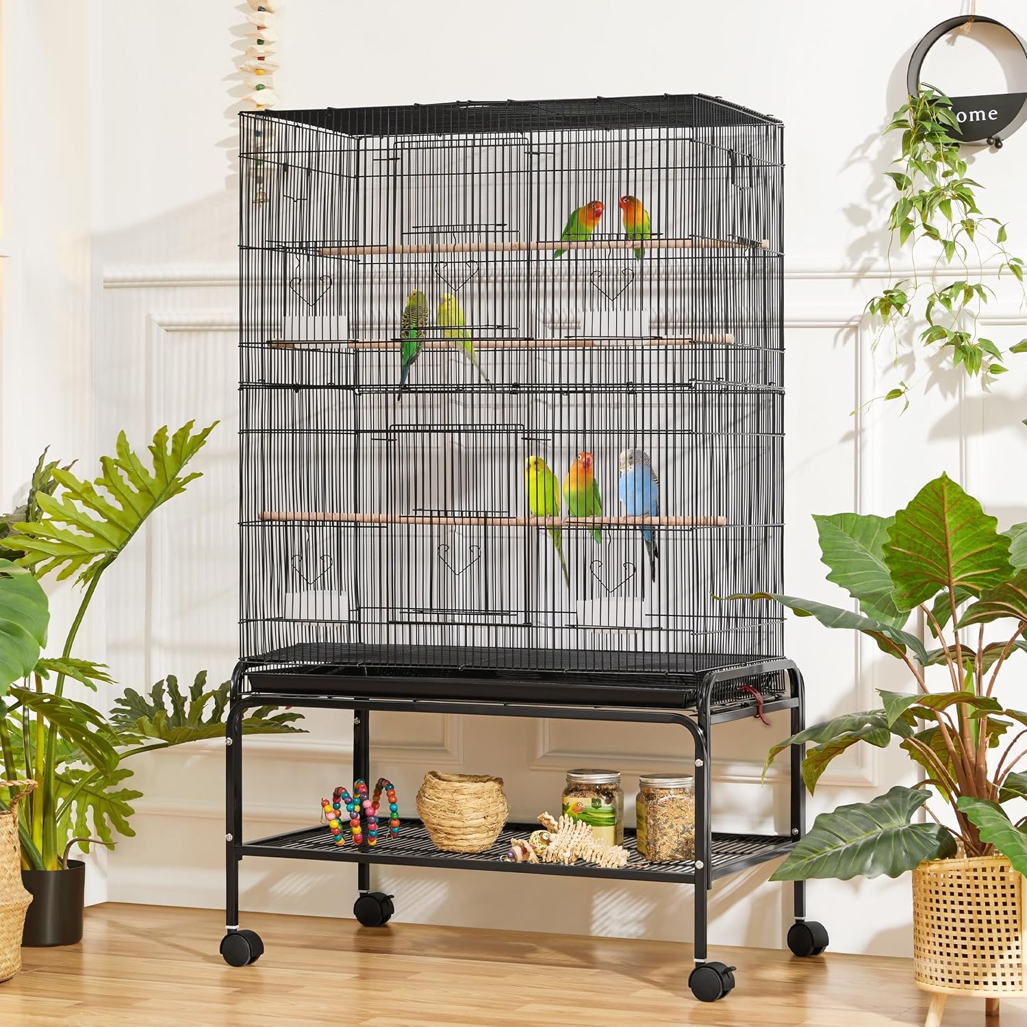 Detalle 2 de Yaheetech Large Bird Cage 79cm x 134.5cm