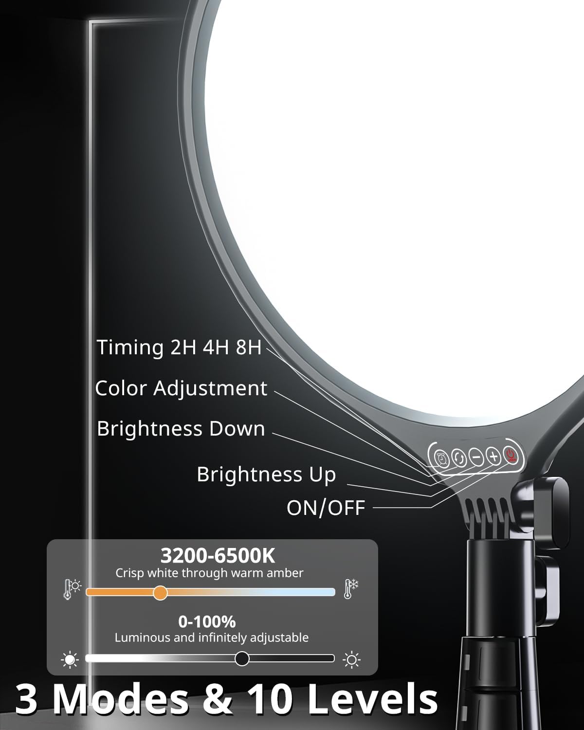 Thumbnail 2 de UBeesize 10" LED Light Ring with 62" Tripod