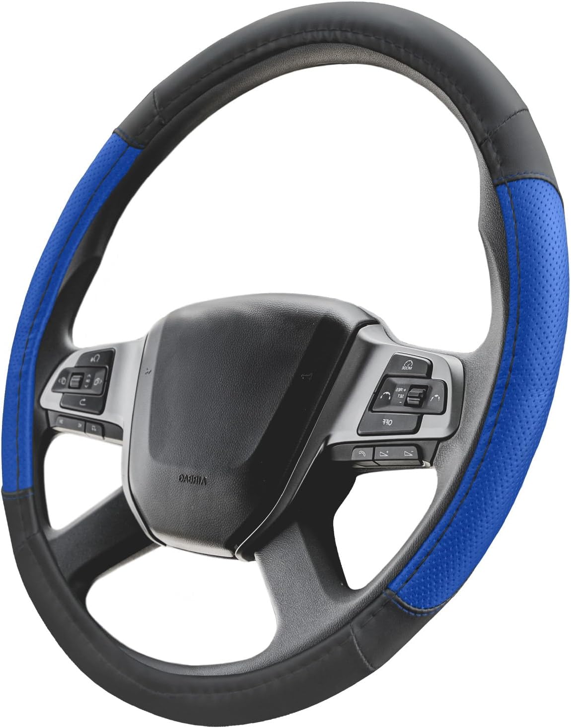Thumbnail 6 de Upgrade4cars Coprivolante Nero Blu 37-38 cm