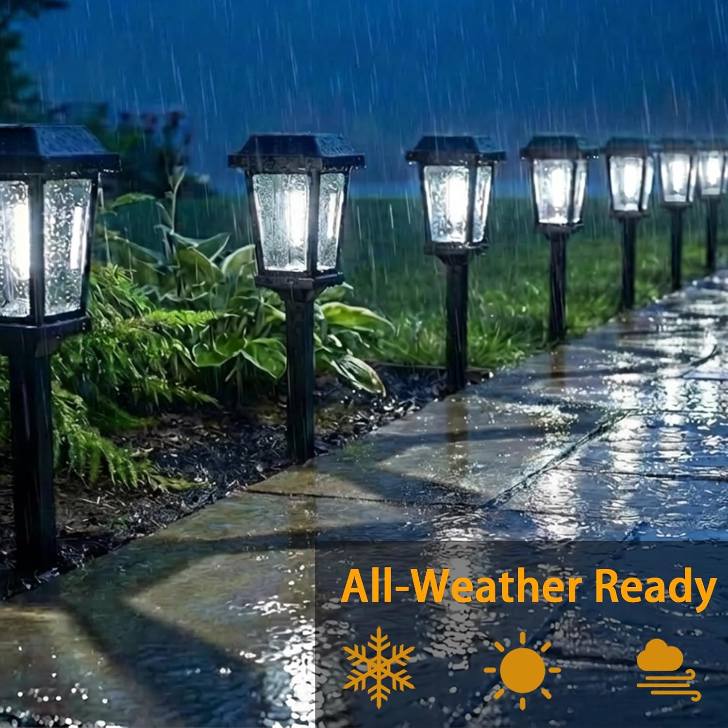 Thumbnail 2 de DOESLAG Solar Pathway Lights 10-Pack