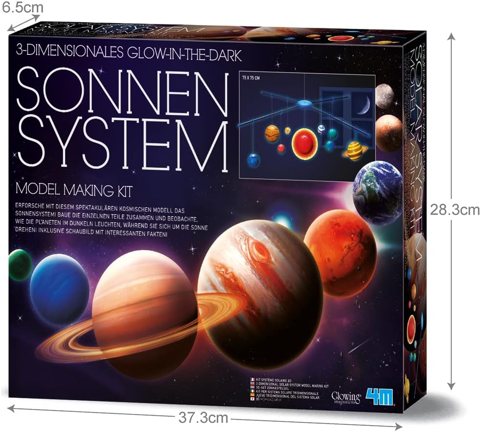 Detalle 2 de 4M 665520 Set per realizzare il modellino luminoso del Sistema Solare