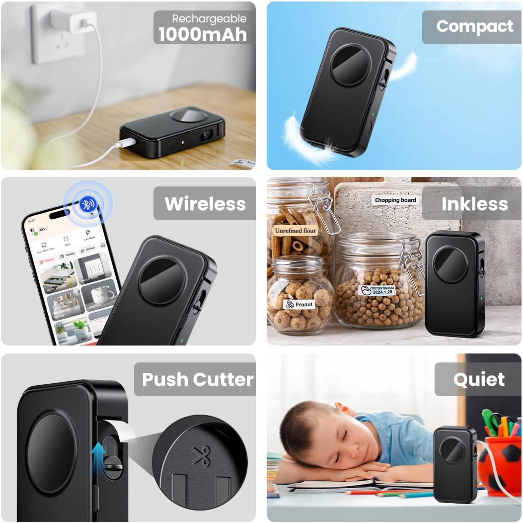 Detalle 2 de Phomemo D35 mini label maker 58mm ๐