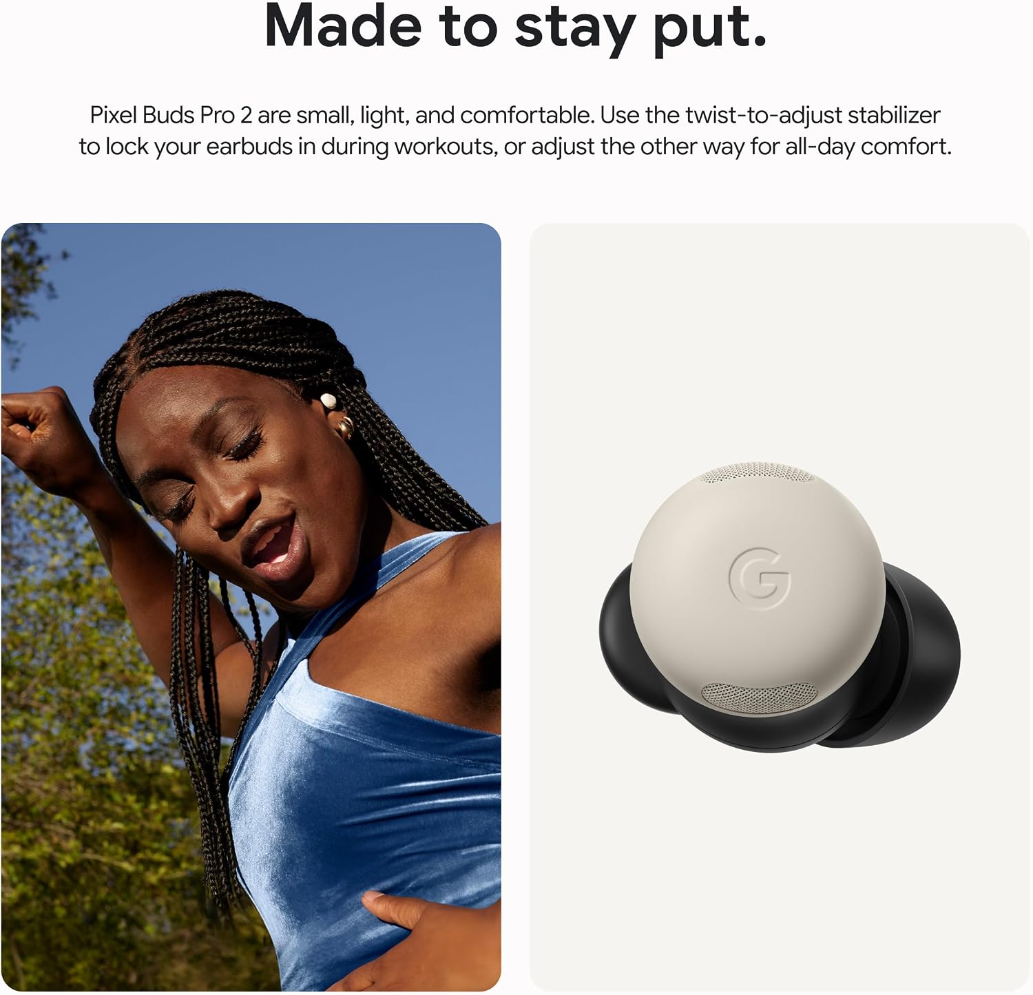 Detalle de Google wireless earbuds Pixel Buds Pro 2