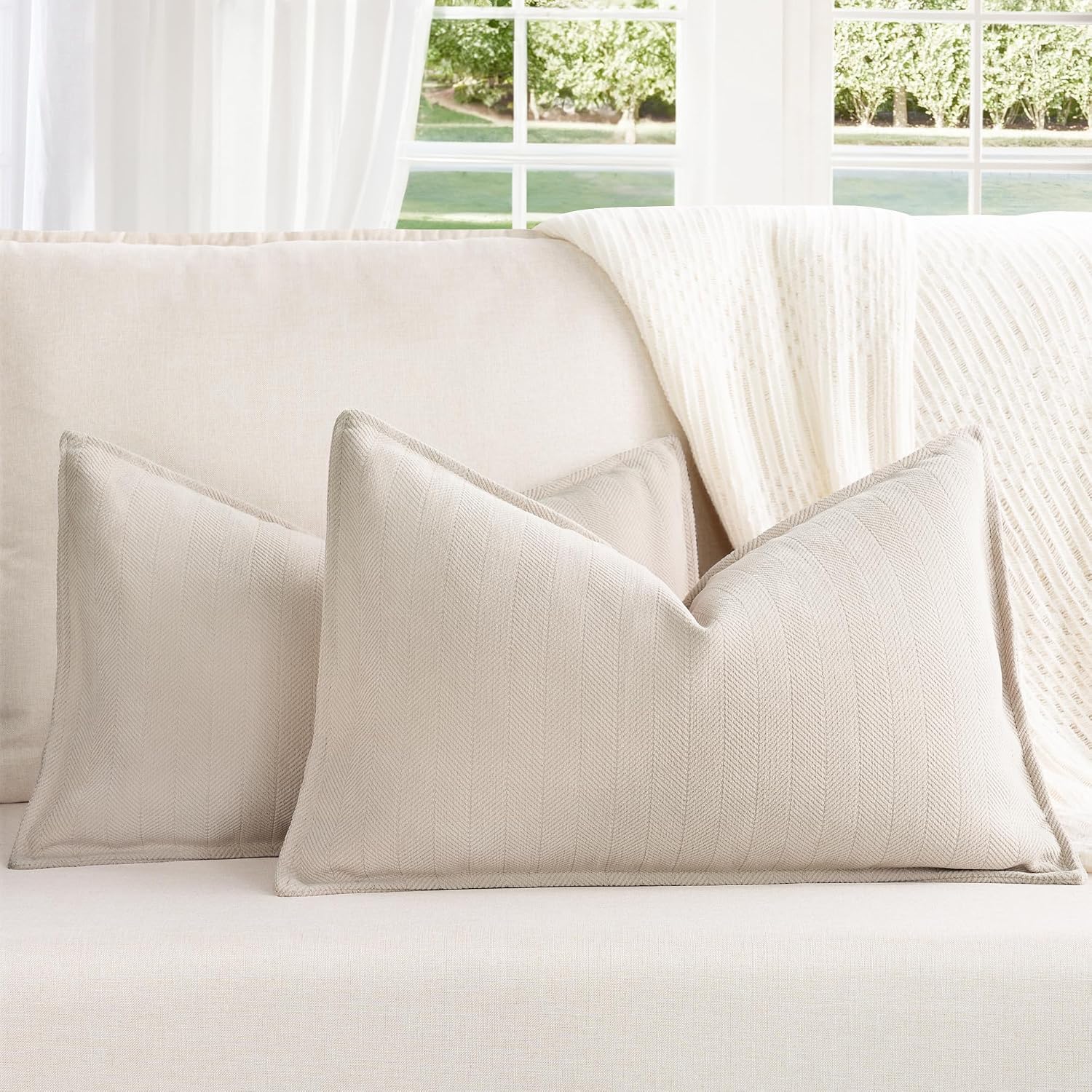 Thumbnail 6 de 55 x 55 Chenille cushion covers set of 2