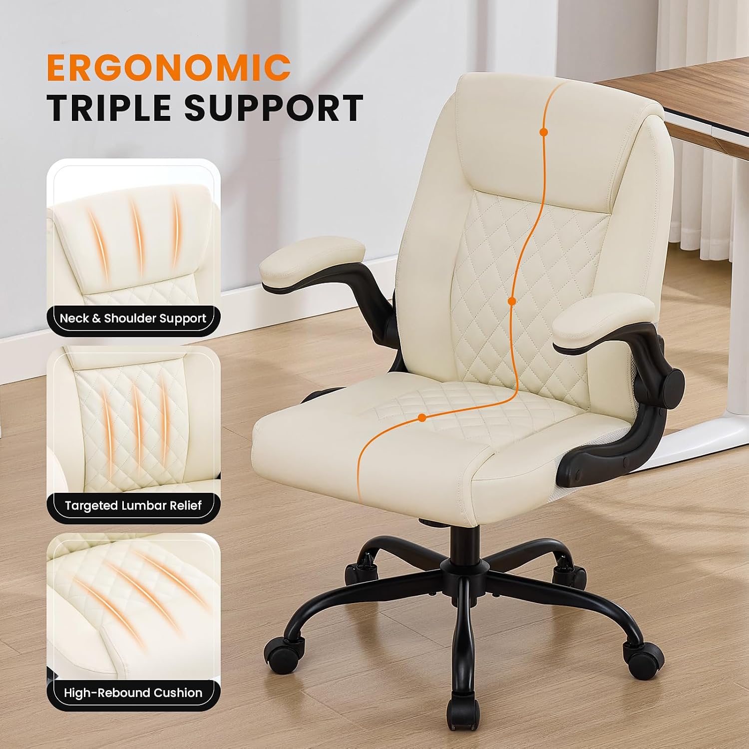 Thumbnail 6 de Deroavixe Office Chair, PU Leather