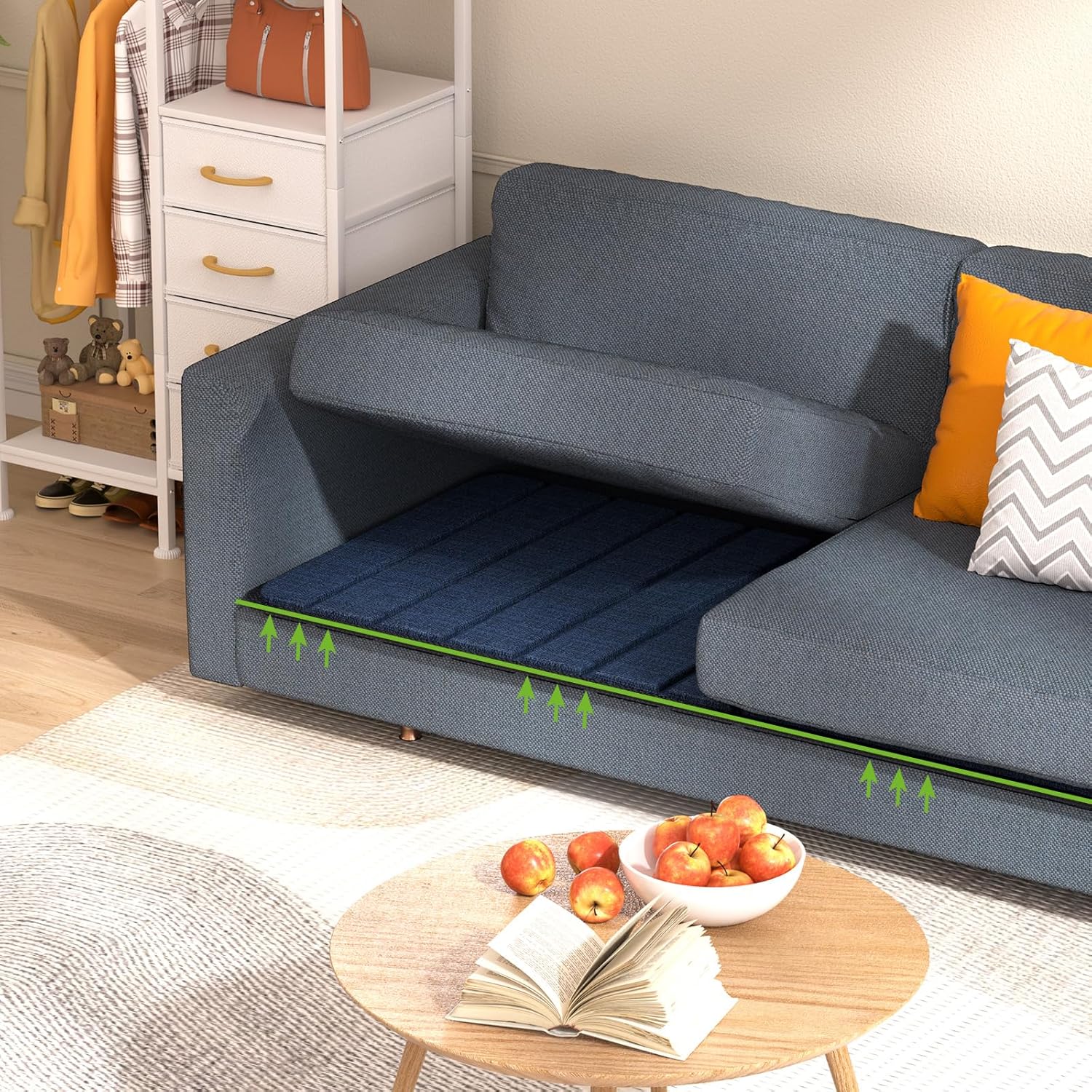 Thumbnail 6 de VERONLY Couch Cushion Support for Sagging Seat (60x170CM) – Wooden Sofa Strengthener Boards for 3-Seater