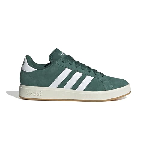 Detalle 2 de adidas Hombre Grand Court Base 00S Shoes – Collegiate Green/Cloud White/Gum (40 EU)