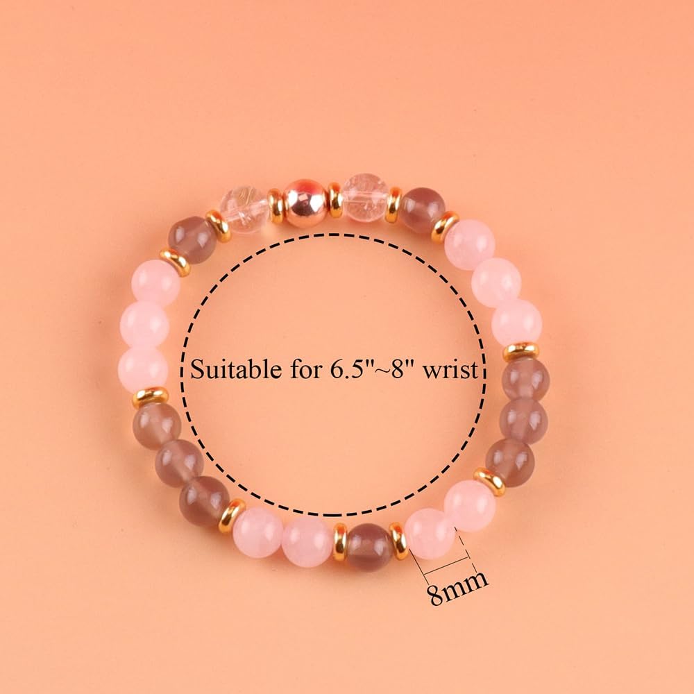Detalle 2 de UEUC Heilstein-Perlenarmband für Frauen 18,5 cm