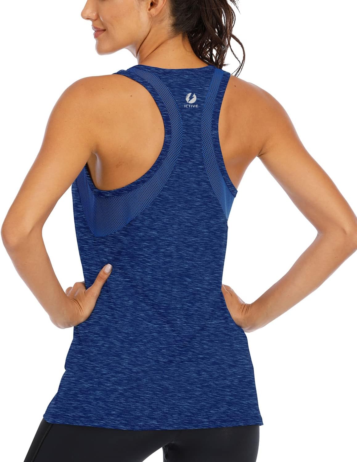 Thumbnail 5 de ICTIVE Débardeur Yoga Femme Ample – Dos nu en maille respirante et conçu pour le sport