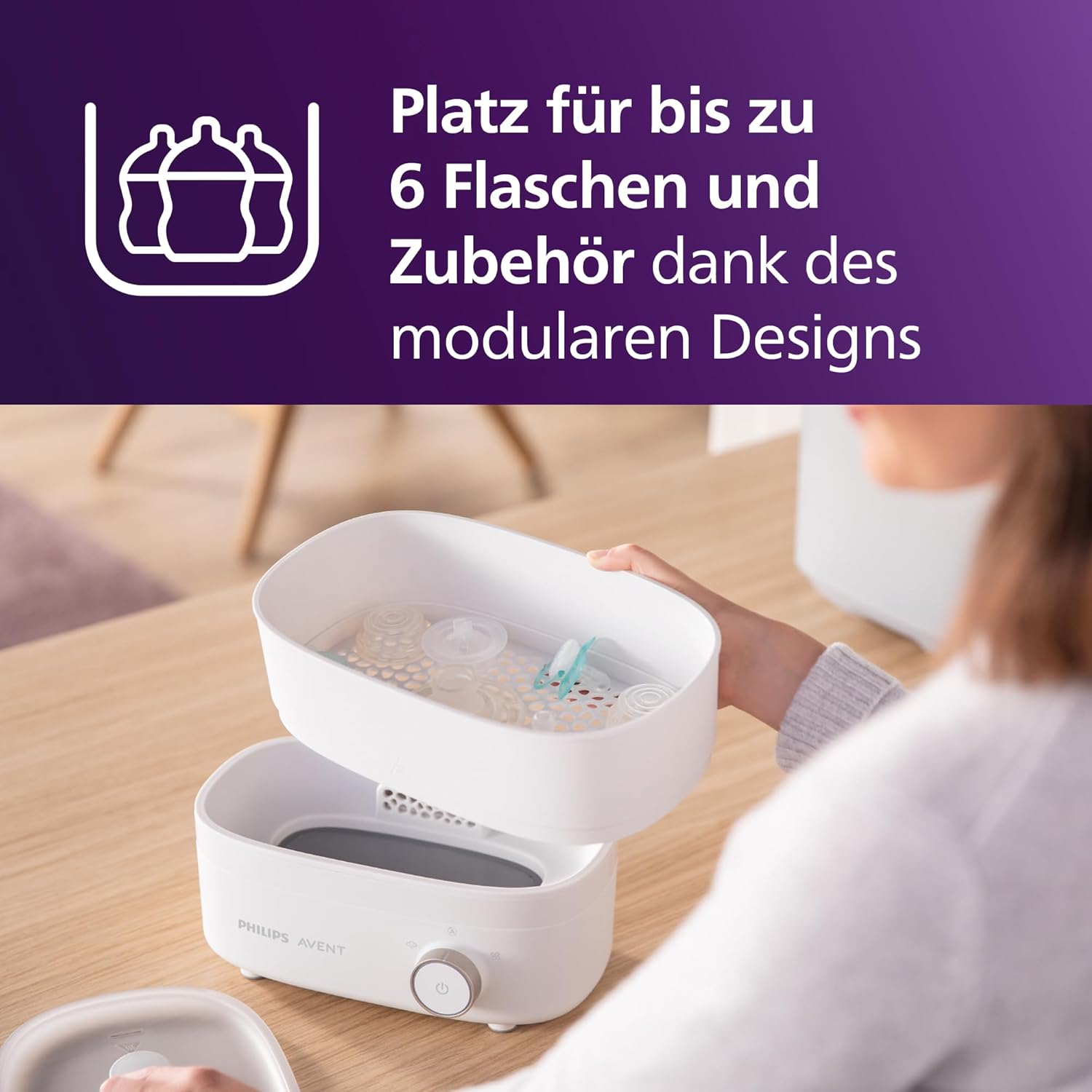 Thumbnail 5 de Philips AVENT SCF293/00 Babyfläschchen-Sterilisator 6