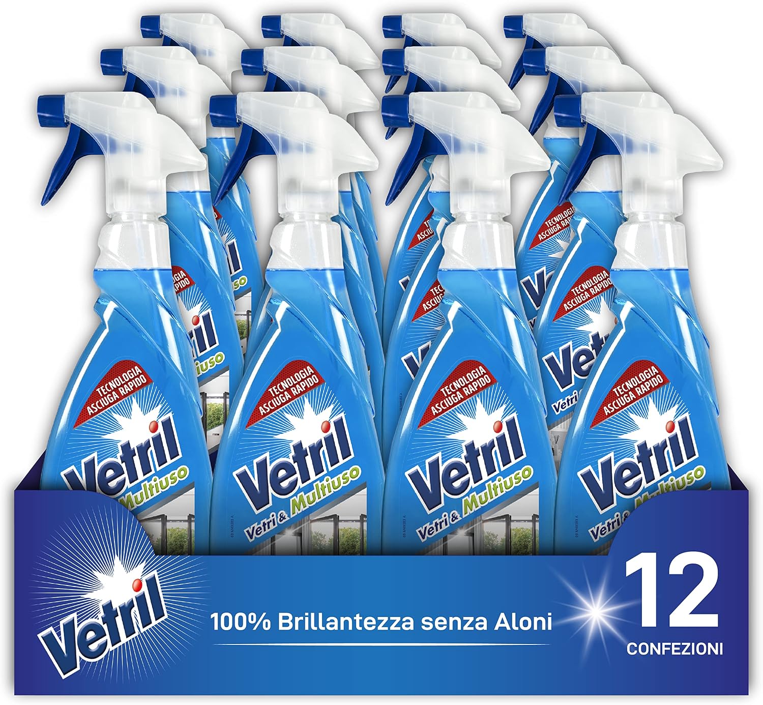 Thumbnail 6 de Vetril Ammoniaca Spray 650 ml x 4 — Vetri e Superfici, azione sgrassante senza aloni