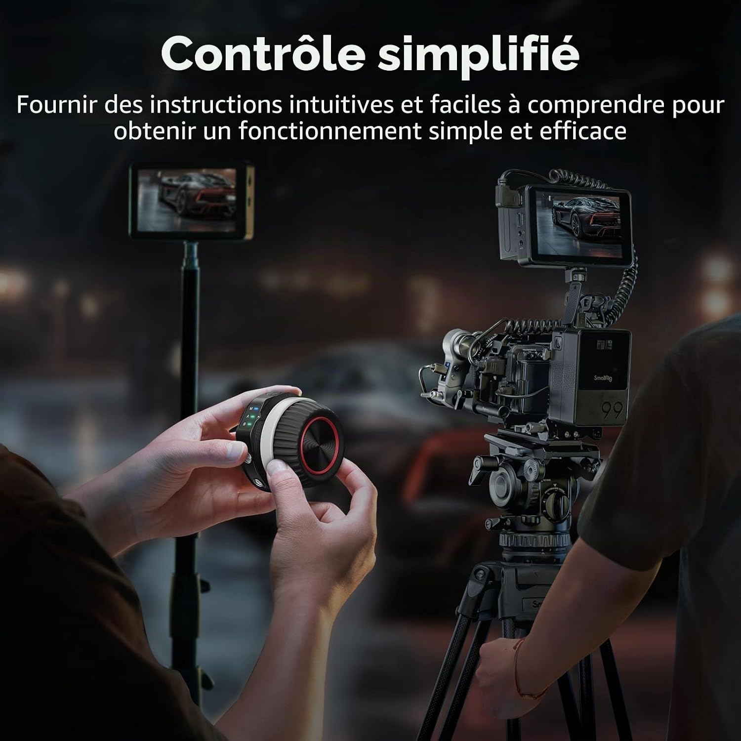 Thumbnail 6 de SMALLRIG Contrôleur de Volant Sans Fil (Lite) pour Follow Focus – AB sur Une Touche, 21 h d’autonomie