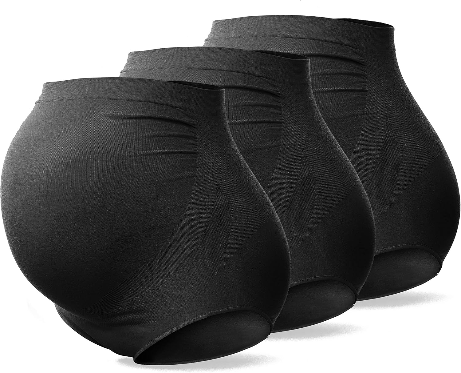 Detalle de SUNNYBUY women’s maternity high waist over-bump seamless hipster underwear (soft, breathable)