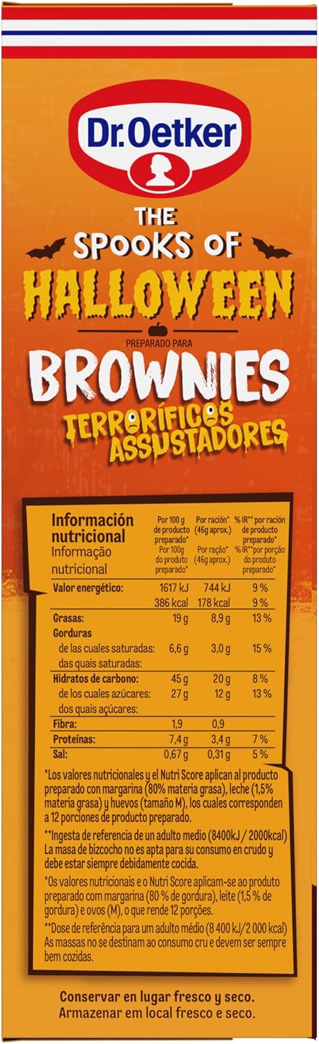 Detalle 2 de DR. OETKER Kit de Brownies de Halloween 🍫 Deer